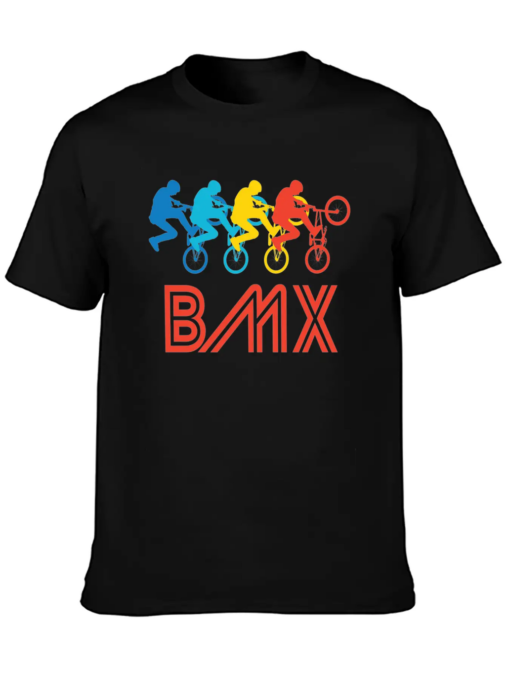 Retro BMX Pop Art Timeless Short Sleeve Tee – Comfy And Minimalist Design