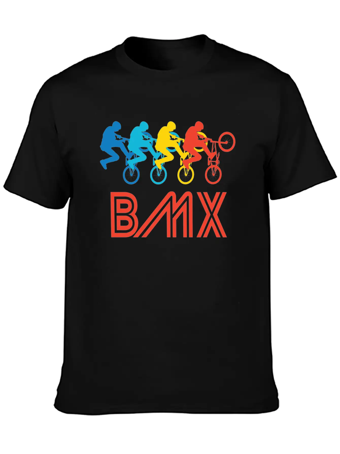 Retro BMX Pop Art Timeless Short Sleeve Tee – Comfy And Minimalist Design