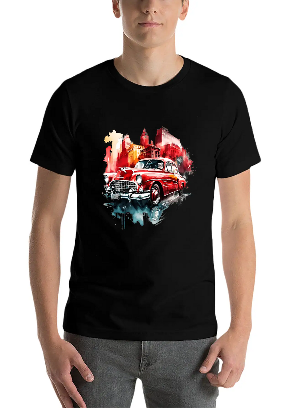RETRO CAR Relaxed Everyday Tee – Lightweight And Durable Cotton