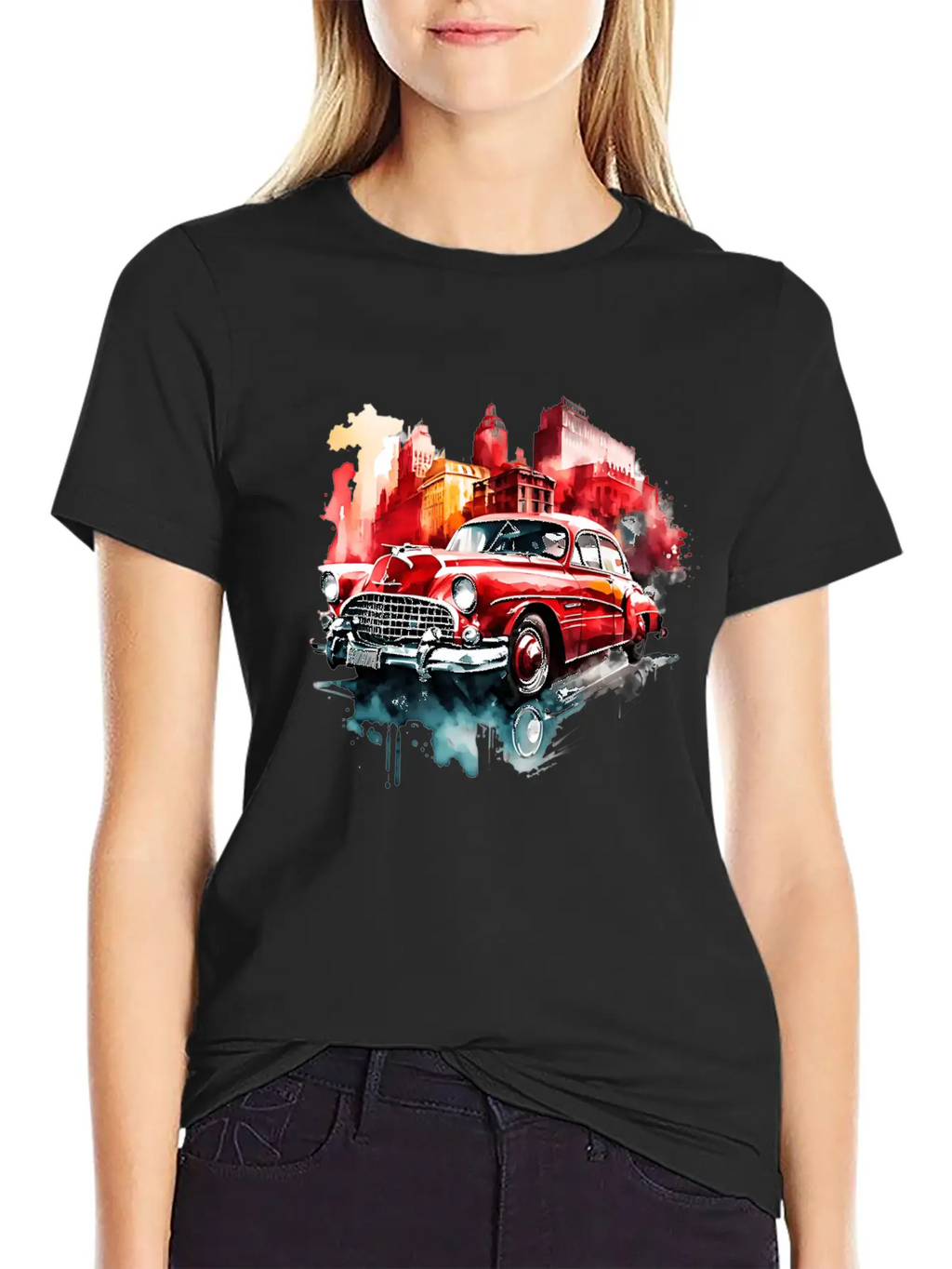 RETRO CAR Relaxed Everyday Tee – Lightweight And Durable Cotton