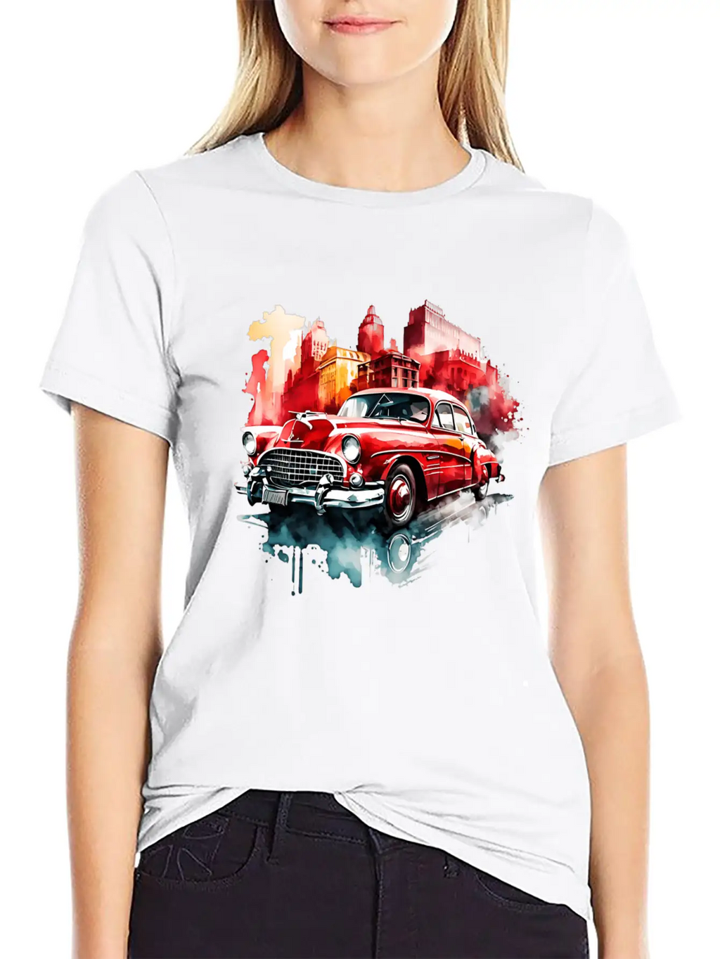 RETRO CAR Relaxed Everyday Tee – Lightweight And Durable Cotton