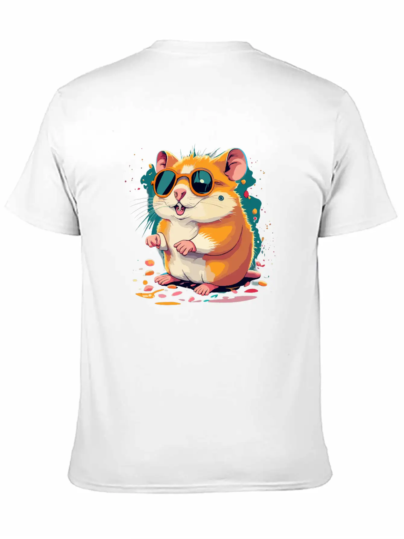 Retro Chic Hamster With Black Sunglasses Classic Cotton Tee – Unisex Comfort For Any Season