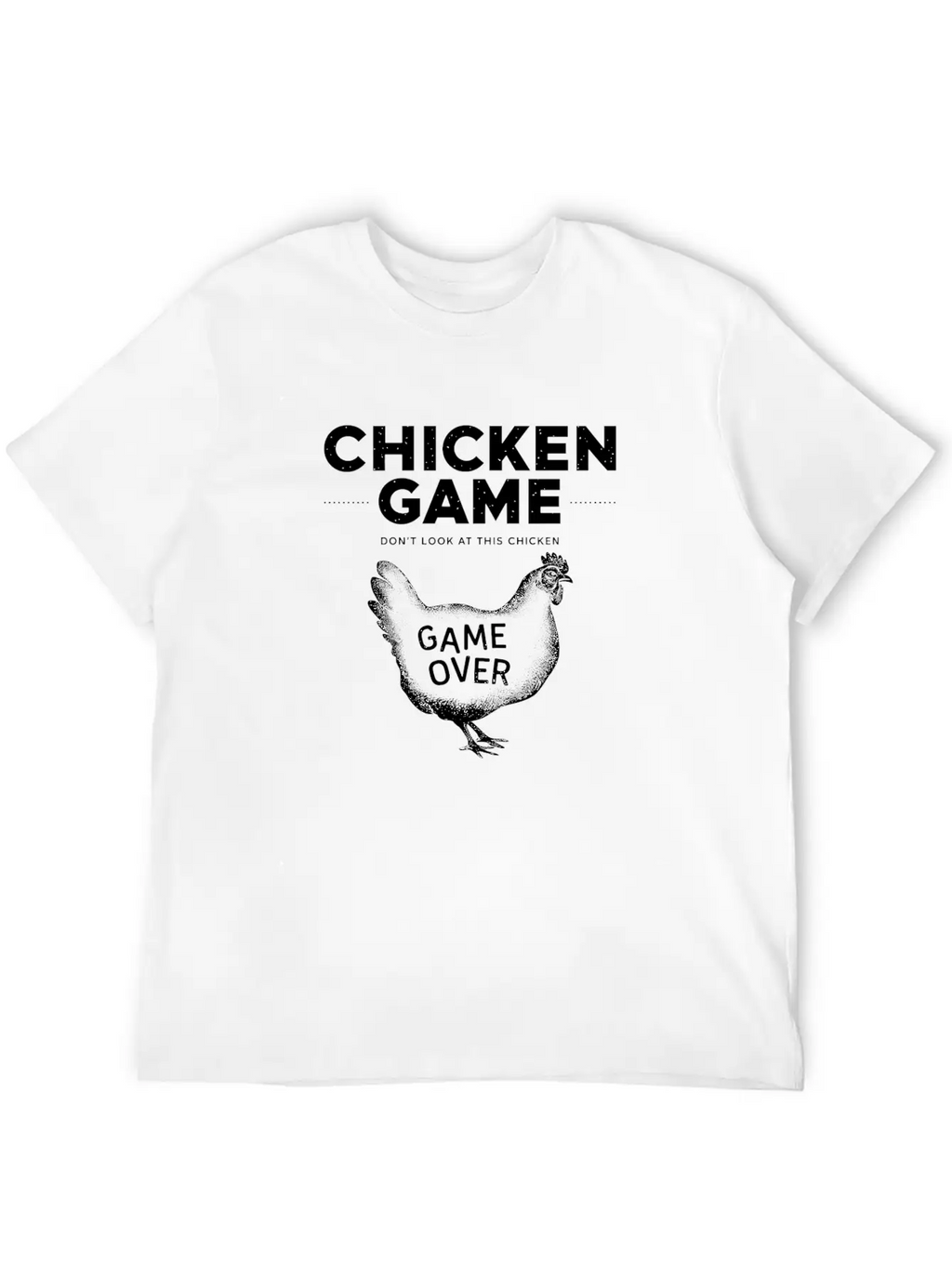 Retro Chicken Game Design For Gamers Essential Cotton Tee For Daily Outfits – Unisex Style