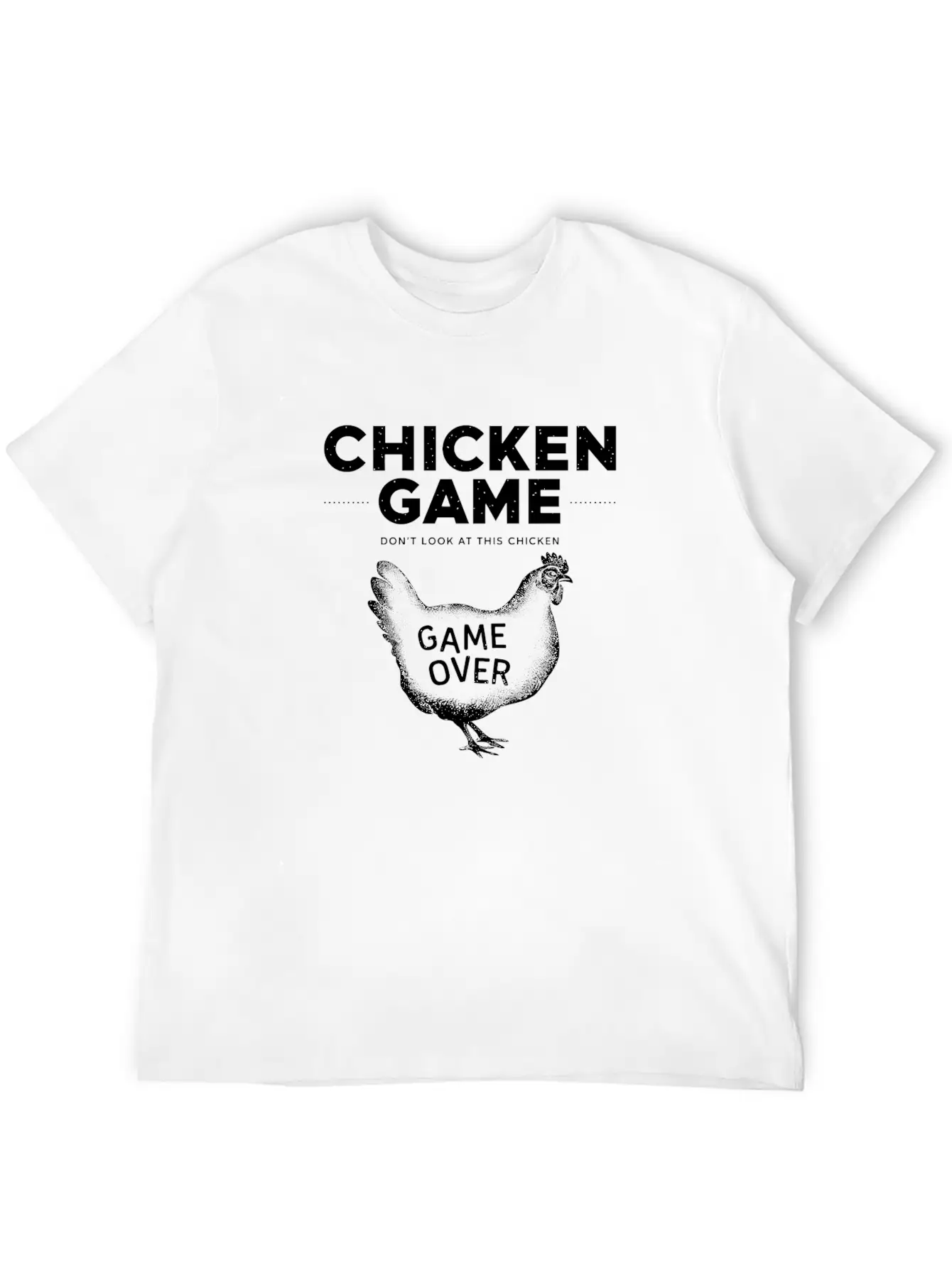 Retro Chicken Game Design For Gamers Essential Cotton Tee For Daily Outfits – Unisex Style