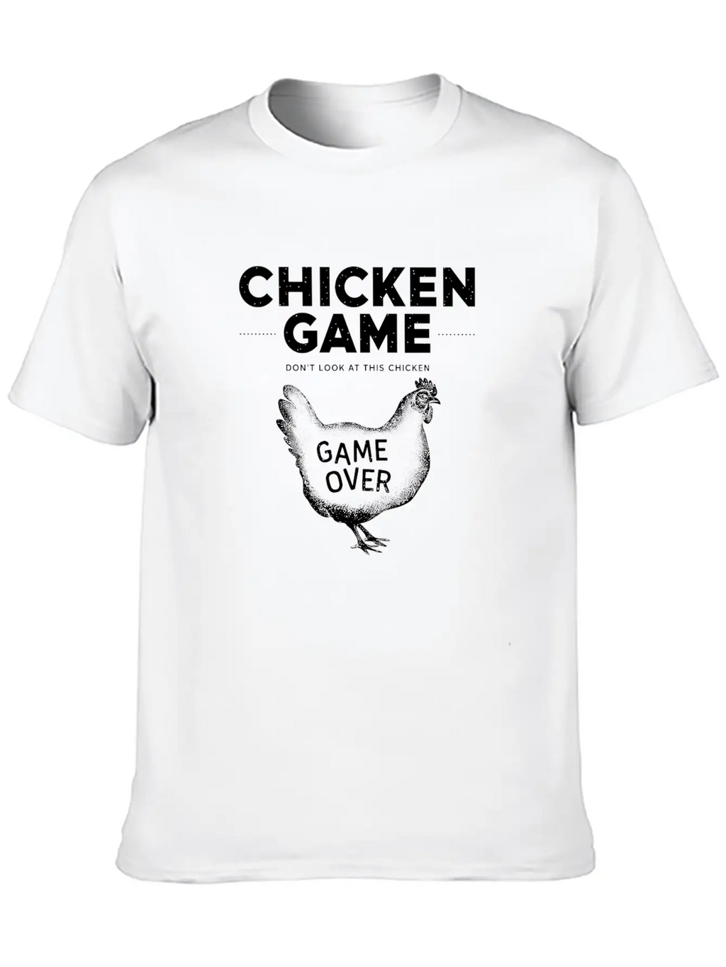 Retro Chicken Game Design For Gamers Essential Cotton Tee For Daily Outfits – Unisex Style
