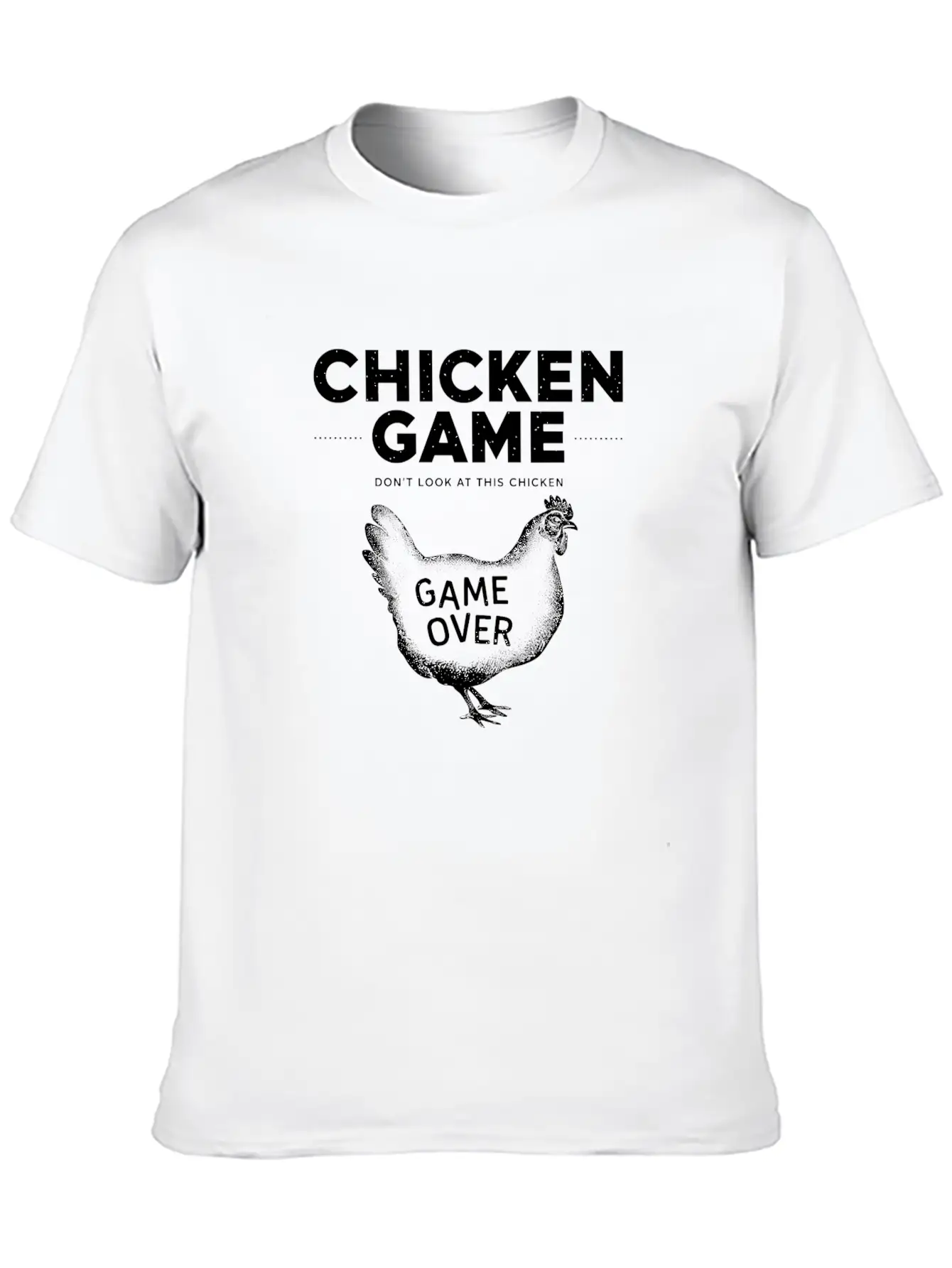 Retro Chicken Game Design For Gamers Essential Cotton Tee For Daily Outfits – Unisex Style