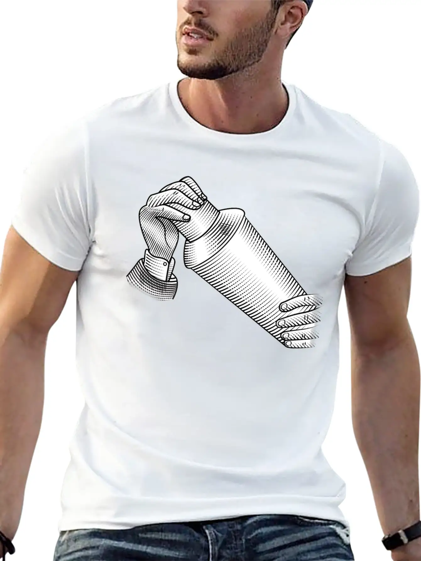Retro Cocktail Shaker Classic Cotton Tee – Unisex Comfort For Any Season
