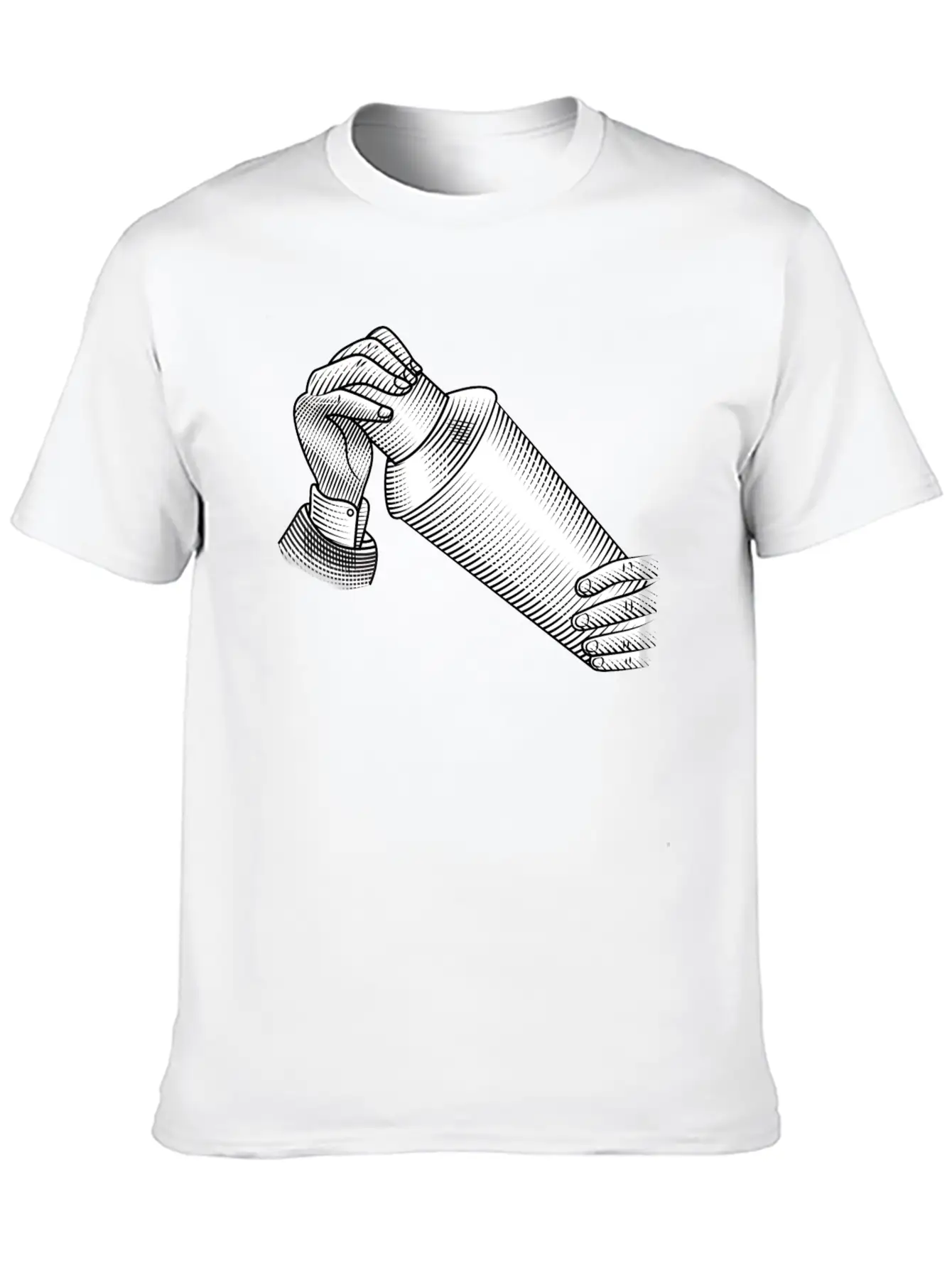 Retro Cocktail Shaker Classic Cotton Tee – Unisex Comfort For Any Season