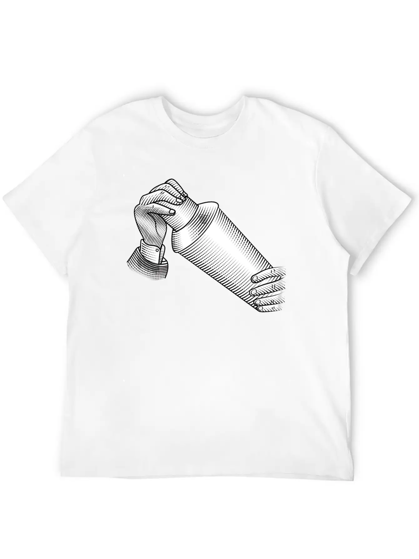 Retro Cocktail Shaker Classic Cotton Tee – Unisex Comfort For Any Season