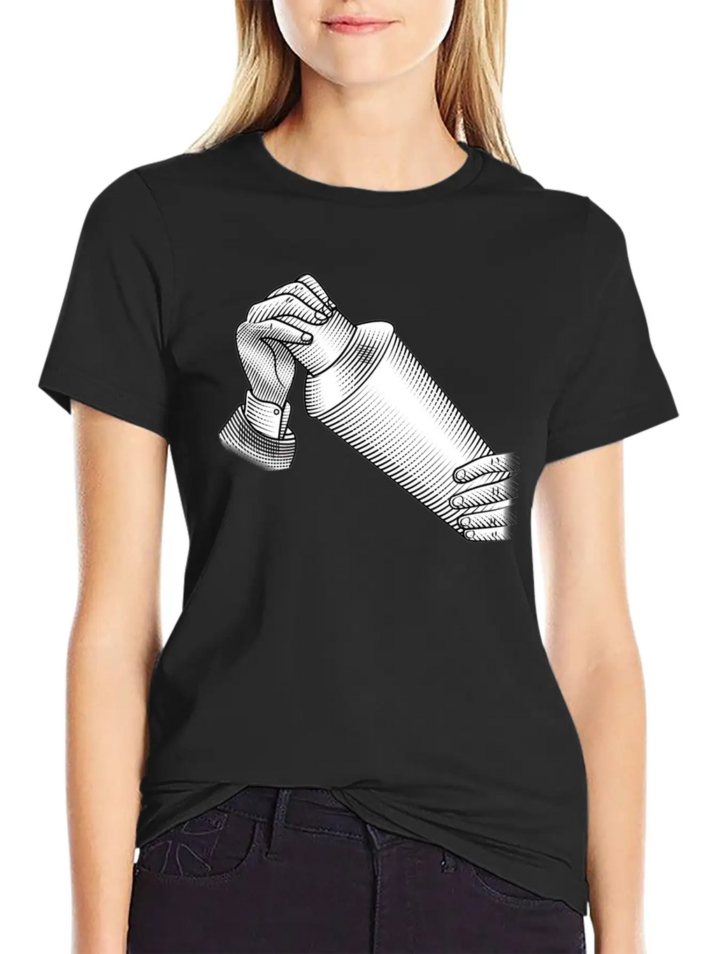 Retro Cocktail Shaker Classic Cotton Tee – Unisex Comfort For Any Season