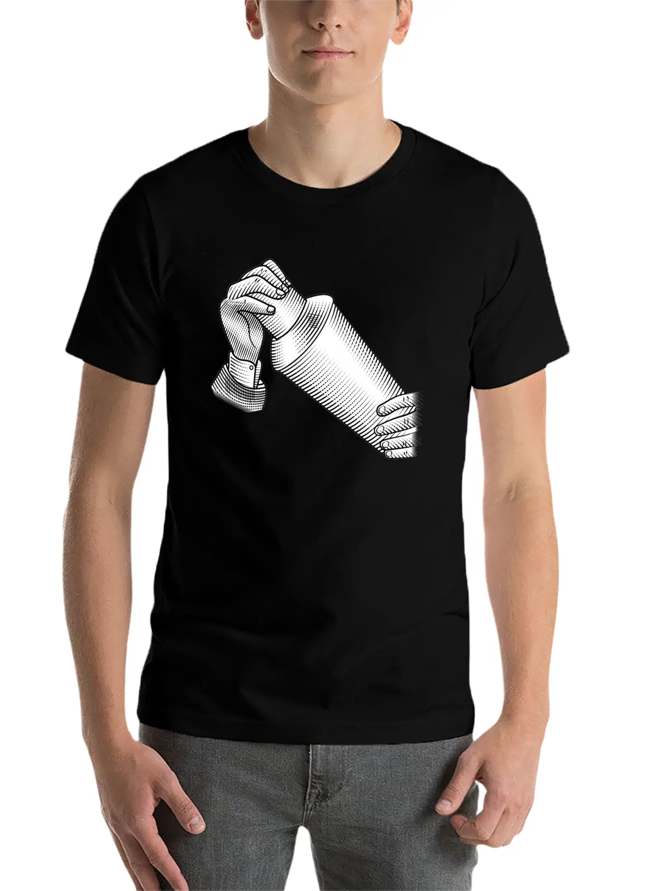 Retro Cocktail Shaker Classic Cotton Tee – Unisex Comfort For Any Season