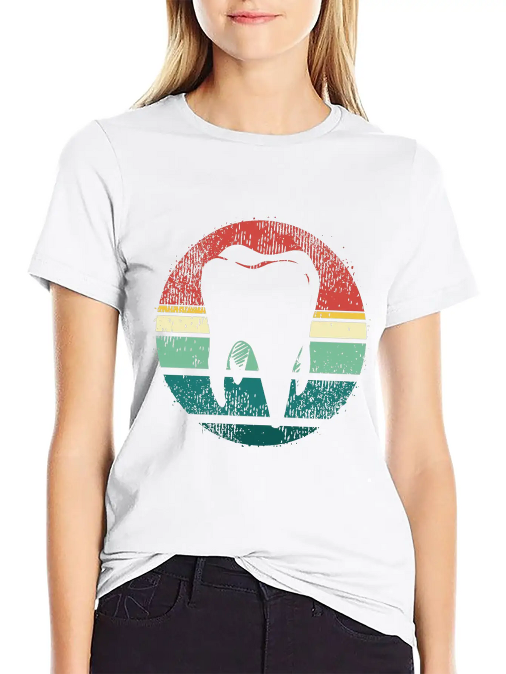 Retro Dentistry Dental Hygiene Dentist Modern Fit Casual T-Shirt – Clean And Versatile Design