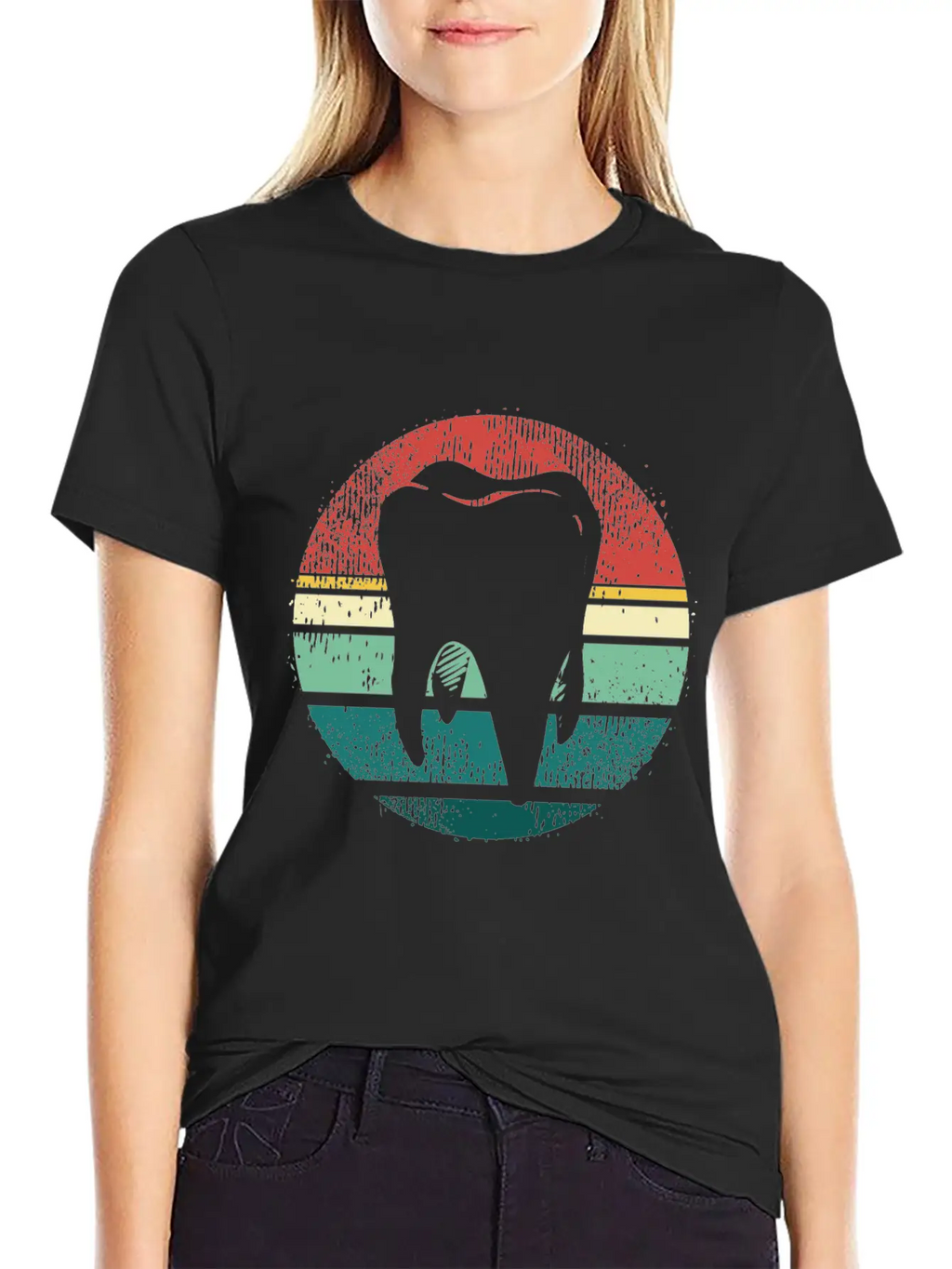 Retro Dentistry Dental Hygiene Dentist Modern Fit Casual T-Shirt – Clean And Versatile Design