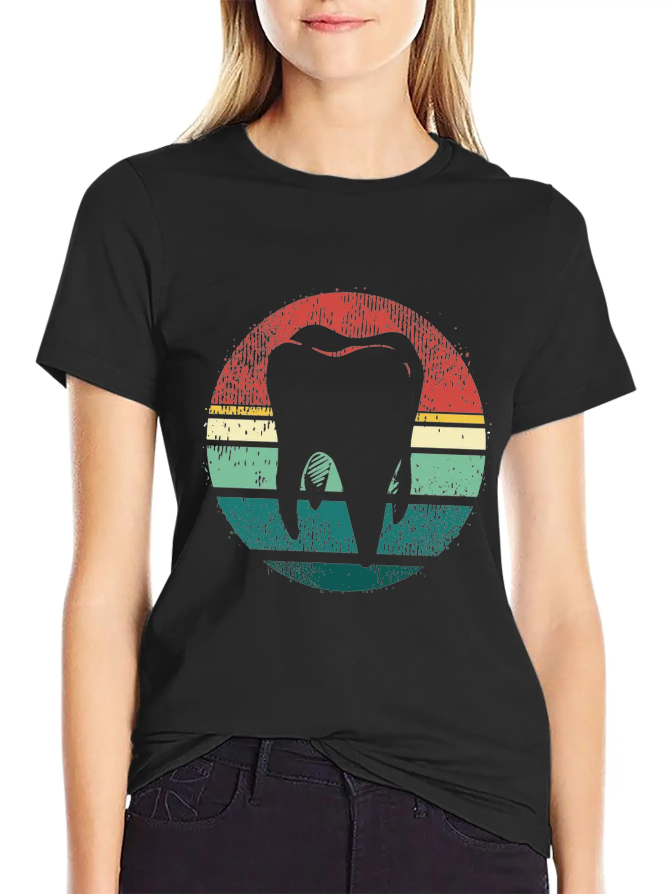 Retro Dentistry Dental Hygiene Dentist Modern Fit Casual T-Shirt – Clean And Versatile Design