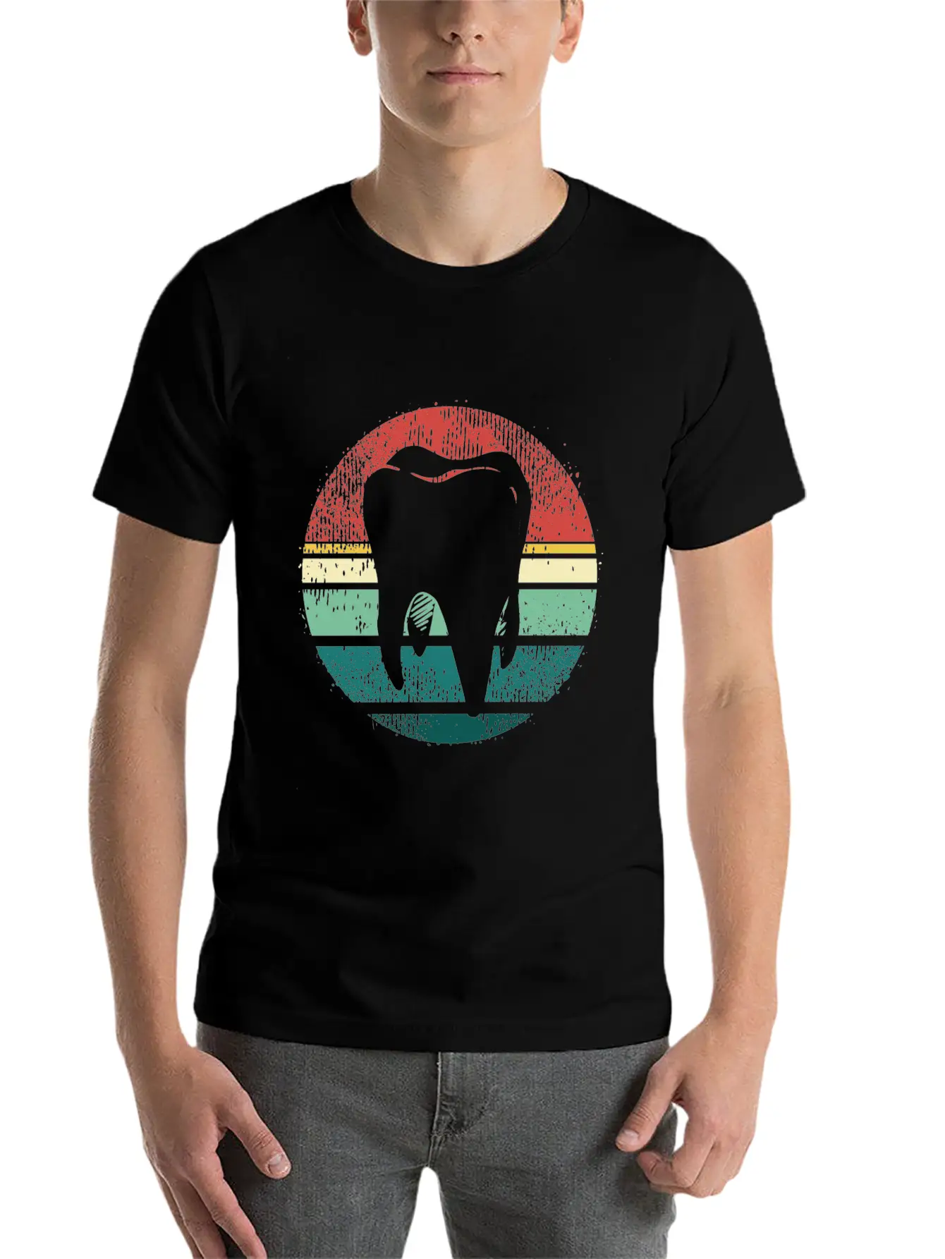 Retro Dentistry Dental Hygiene Dentist Modern Fit Casual T-Shirt – Clean And Versatile Design