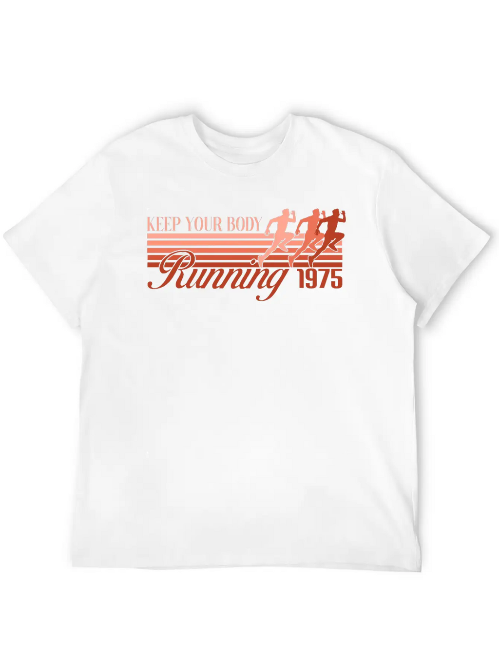 RETRO DESIGN SPORT - RUNNING 1975 Modern Fit Casual T-Shirt – Clean And Versatile Design