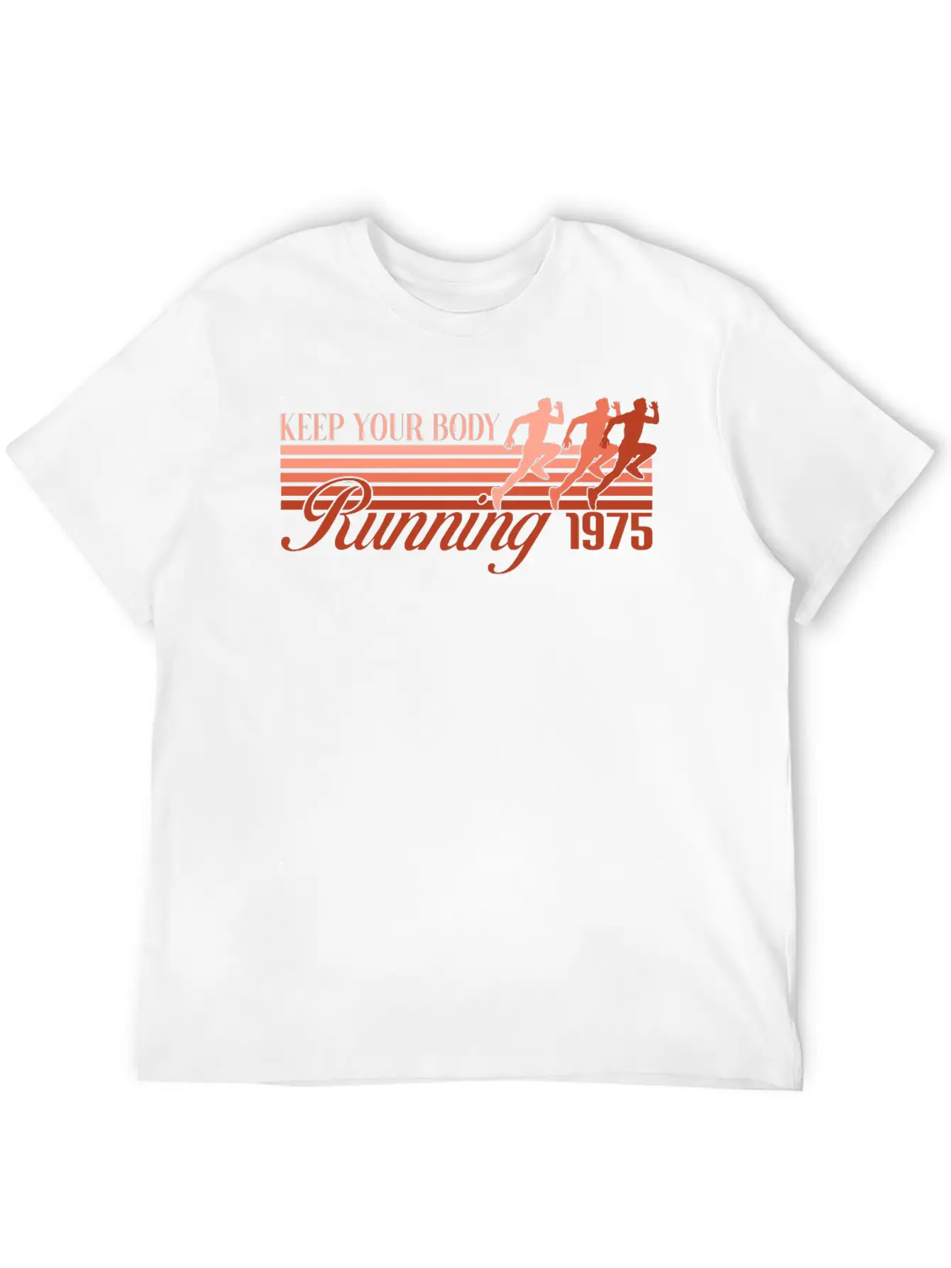 RETRO DESIGN SPORT - RUNNING 1975 Modern Fit Casual T-Shirt – Clean And Versatile Design