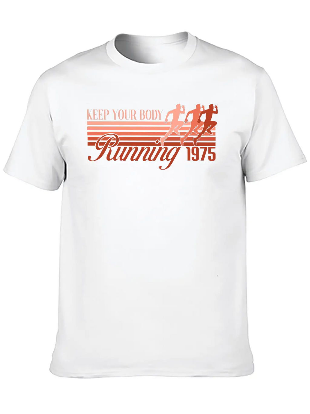 RETRO DESIGN SPORT - RUNNING 1975 Modern Fit Casual T-Shirt – Clean And Versatile Design