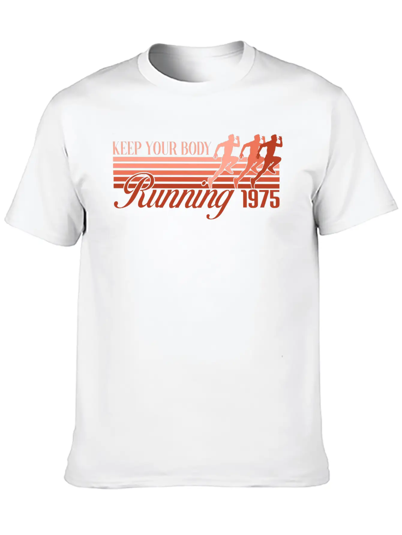 RETRO DESIGN SPORT - RUNNING 1975 Modern Fit Casual T-Shirt – Clean And Versatile Design