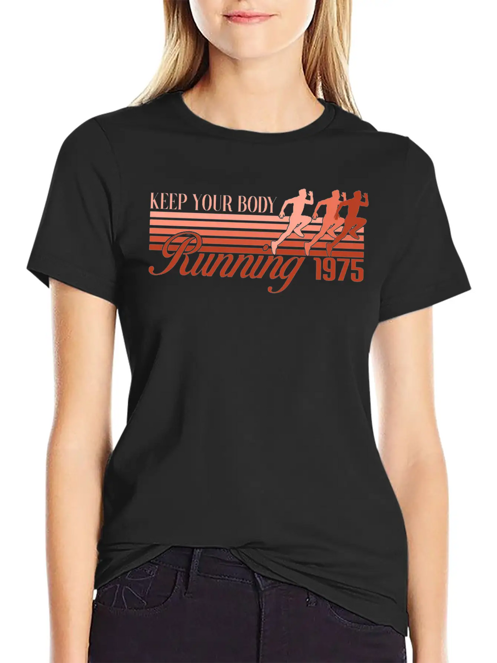 RETRO DESIGN SPORT - RUNNING 1975 Modern Fit Casual T-Shirt – Clean And Versatile Design