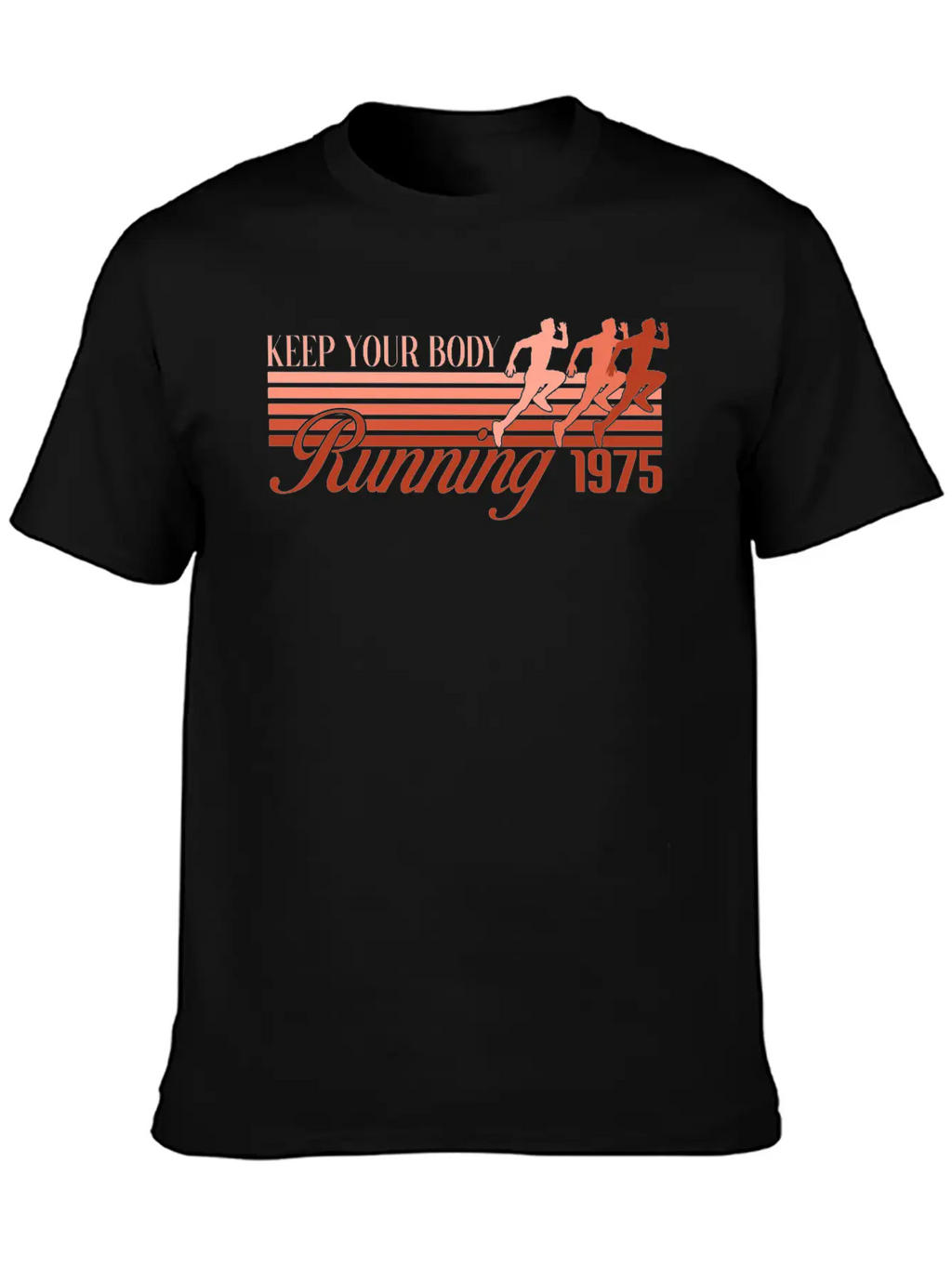 RETRO DESIGN SPORT - RUNNING 1975 Modern Fit Casual T-Shirt – Clean And Versatile Design