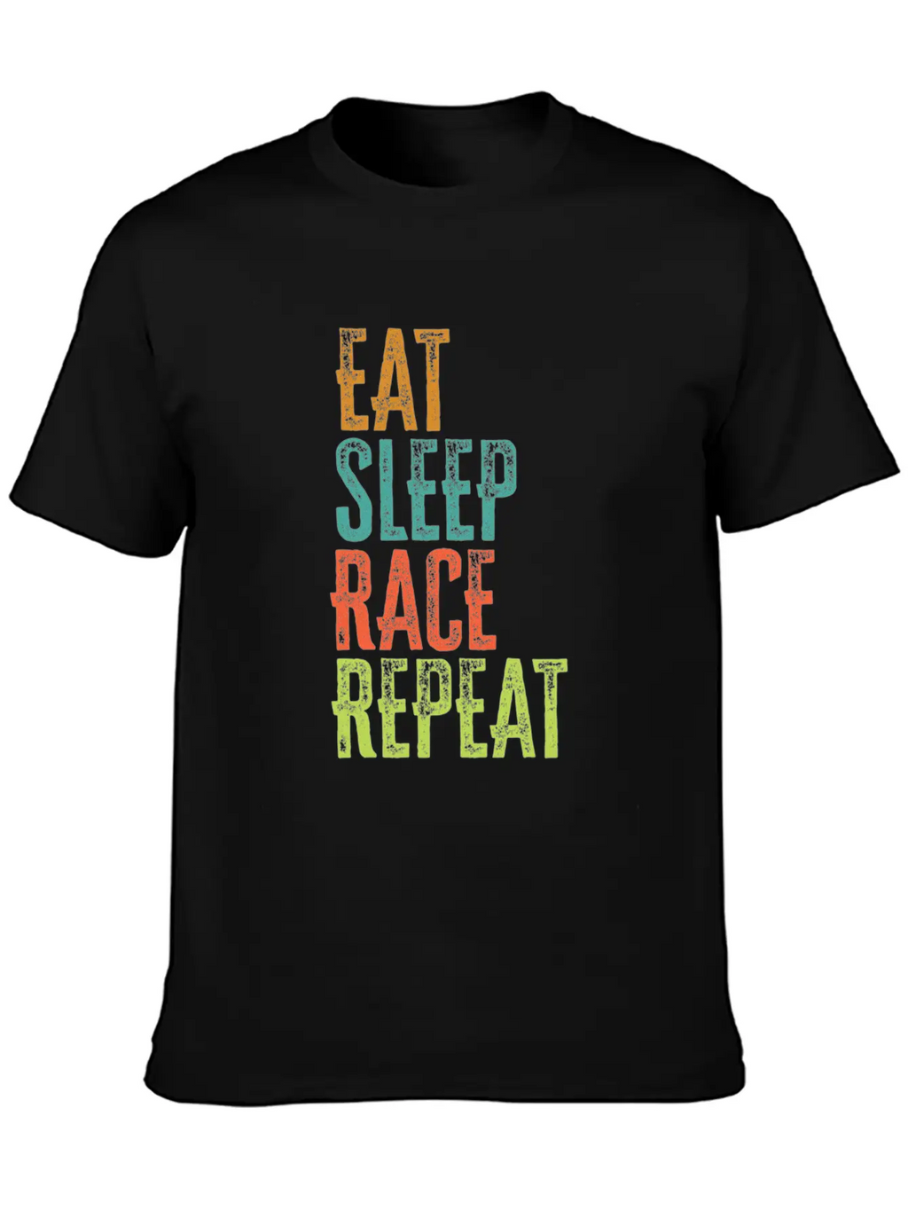 Retro Eat Sleep Race Repeat Bike Driver Fast Drift Unisex Casual T-Shirt – Clean Design For Daily Comfort