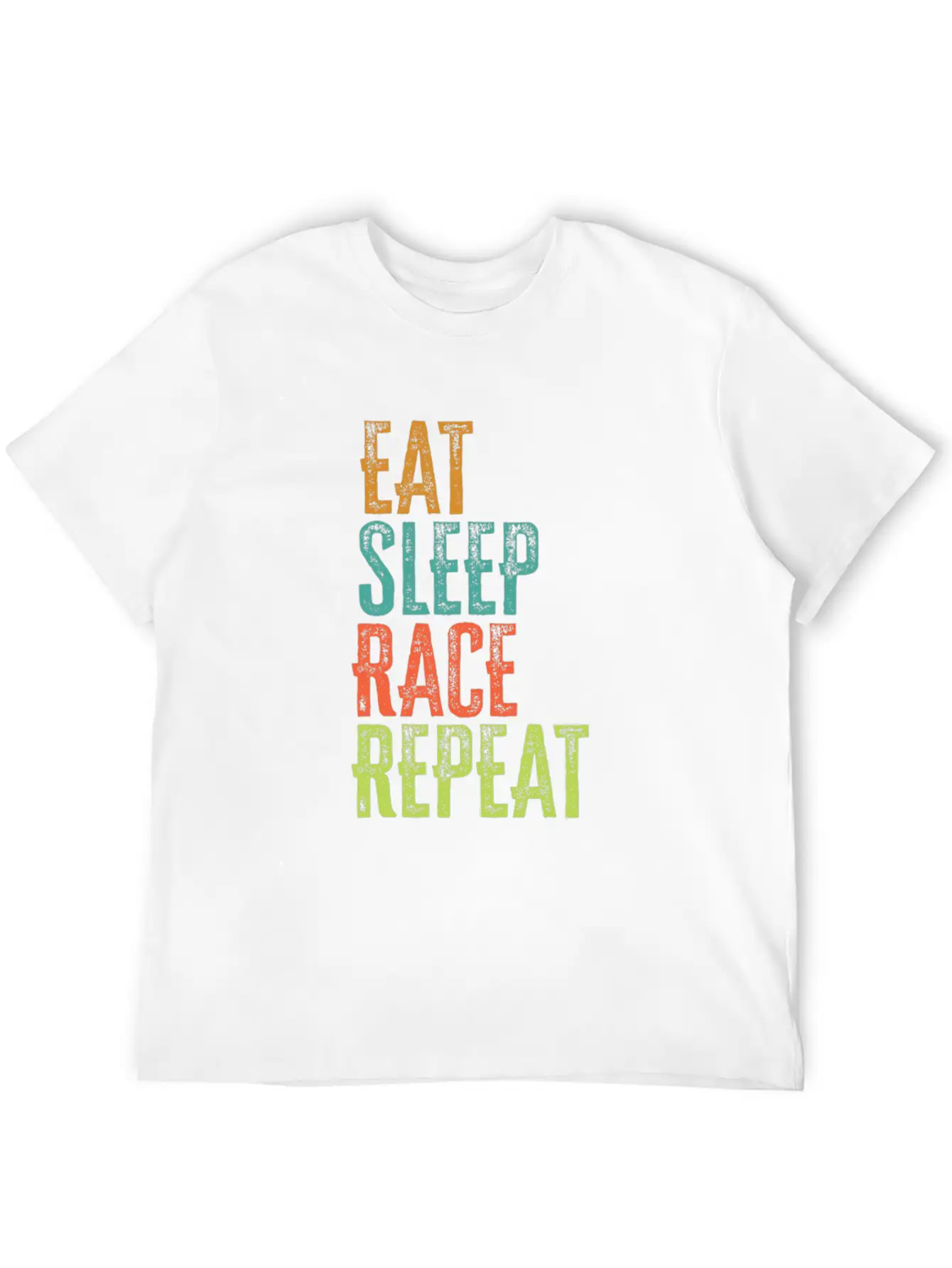 Retro Eat Sleep Race Repeat Bike Driver Fast Drift Unisex Casual T-Shirt – Clean Design For Daily Comfort