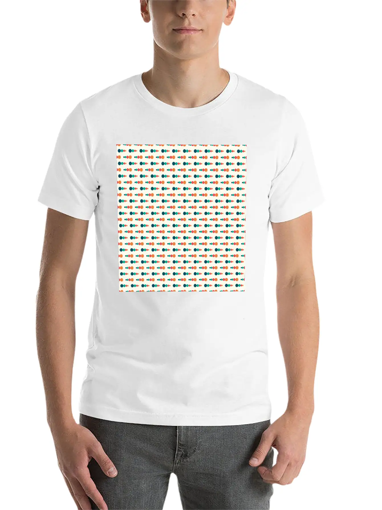Retro Funky Style Modern Pattern Breathable Soft Cotton T-Shirt – Timeless Casual Look