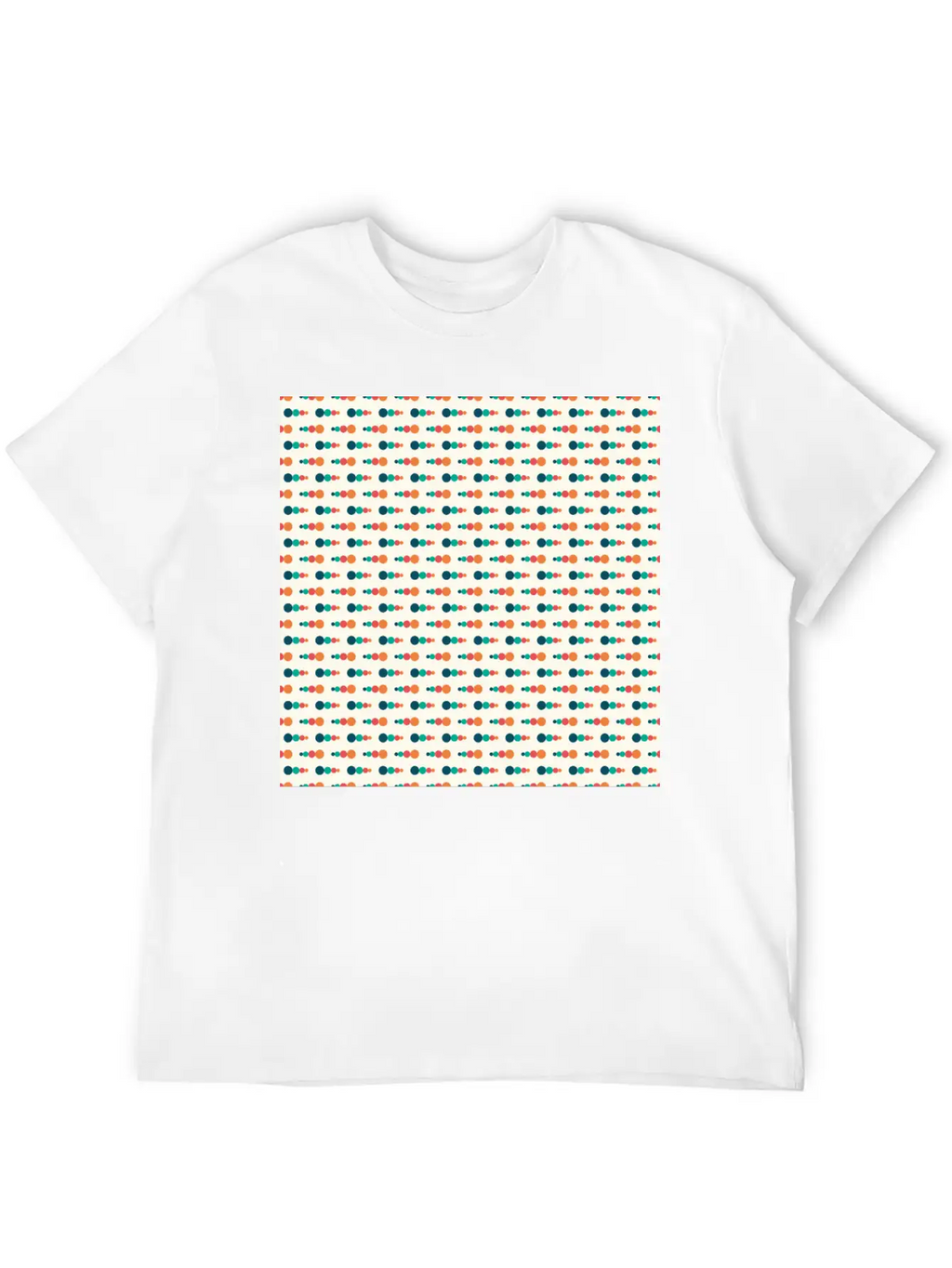 Retro Funky Style Modern Pattern Breathable Soft Cotton T-Shirt – Timeless Casual Look