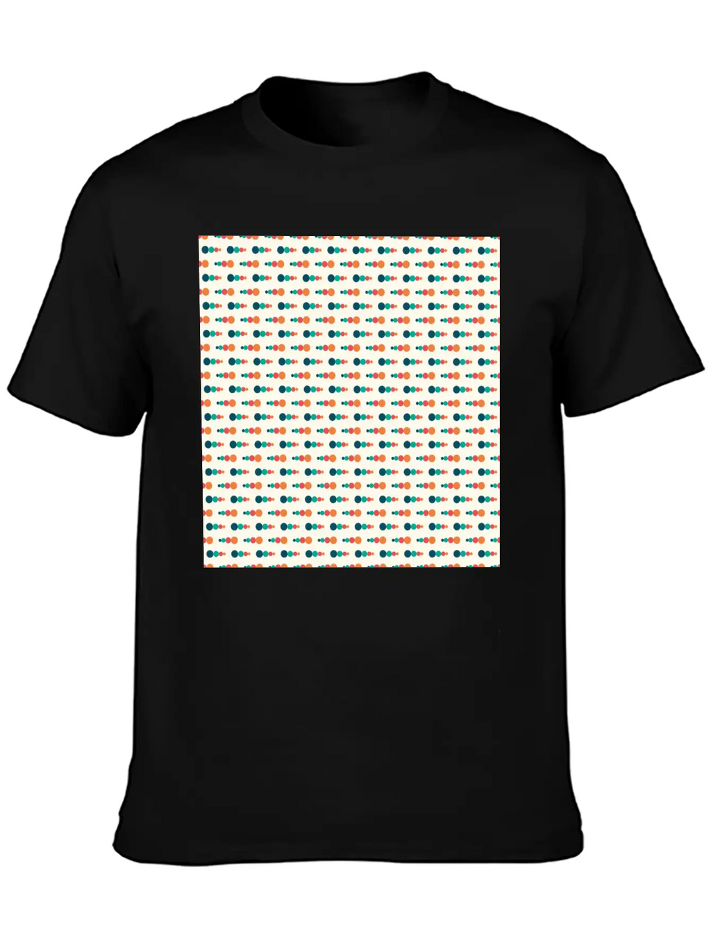 Retro Funky Style Modern Pattern Breathable Soft Cotton T-Shirt – Timeless Casual Look
