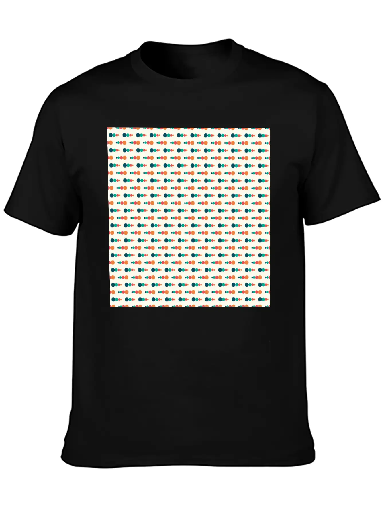 Retro Funky Style Modern Pattern Breathable Soft Cotton T-Shirt – Timeless Casual Look