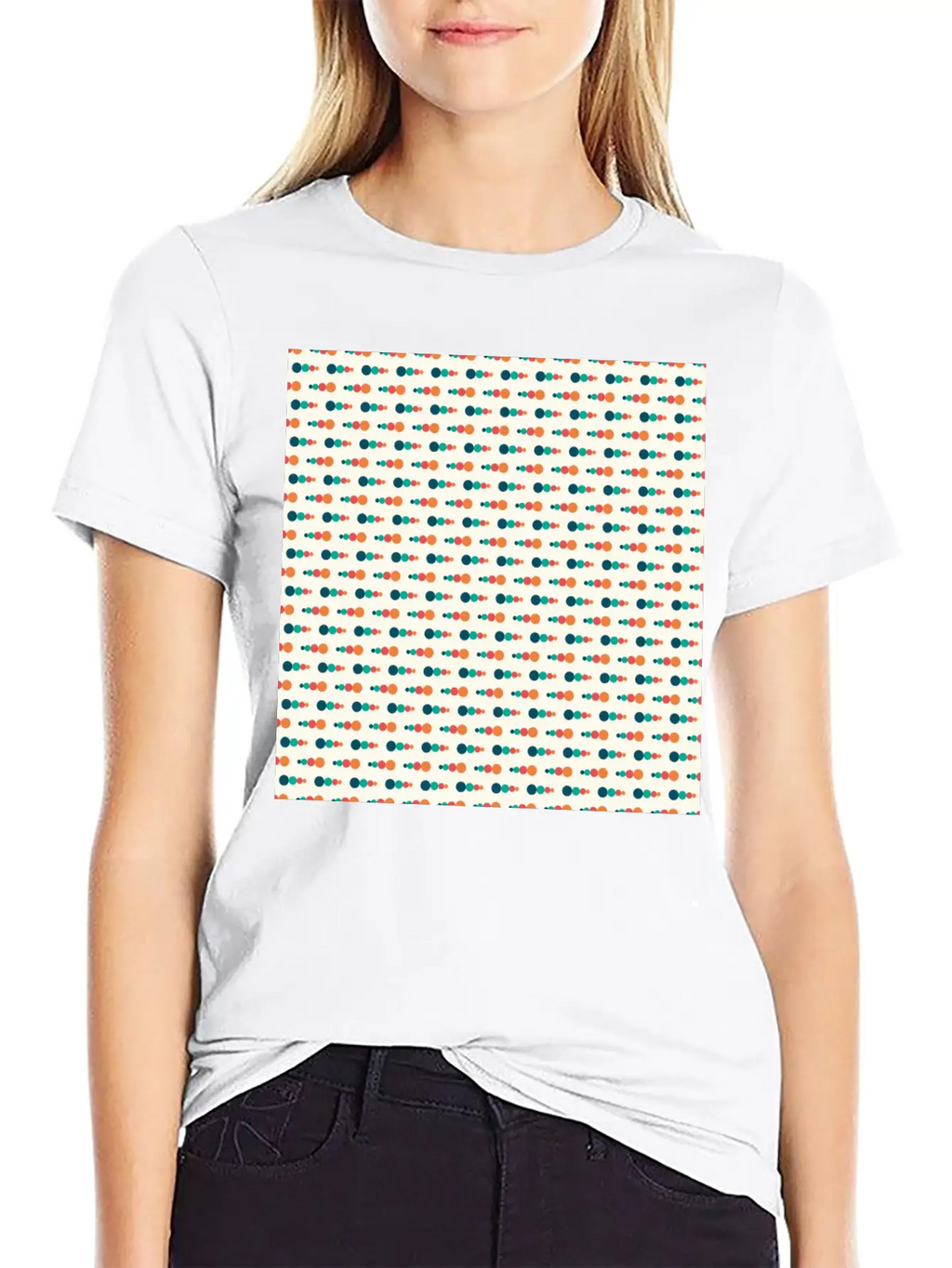 Retro Funky Style Modern Pattern Breathable Soft Cotton T-Shirt – Timeless Casual Look