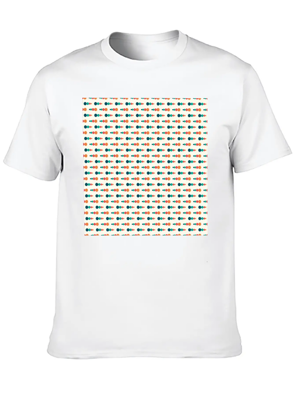 Retro Funky Style Modern Pattern Breathable Soft Cotton T-Shirt – Timeless Casual Look