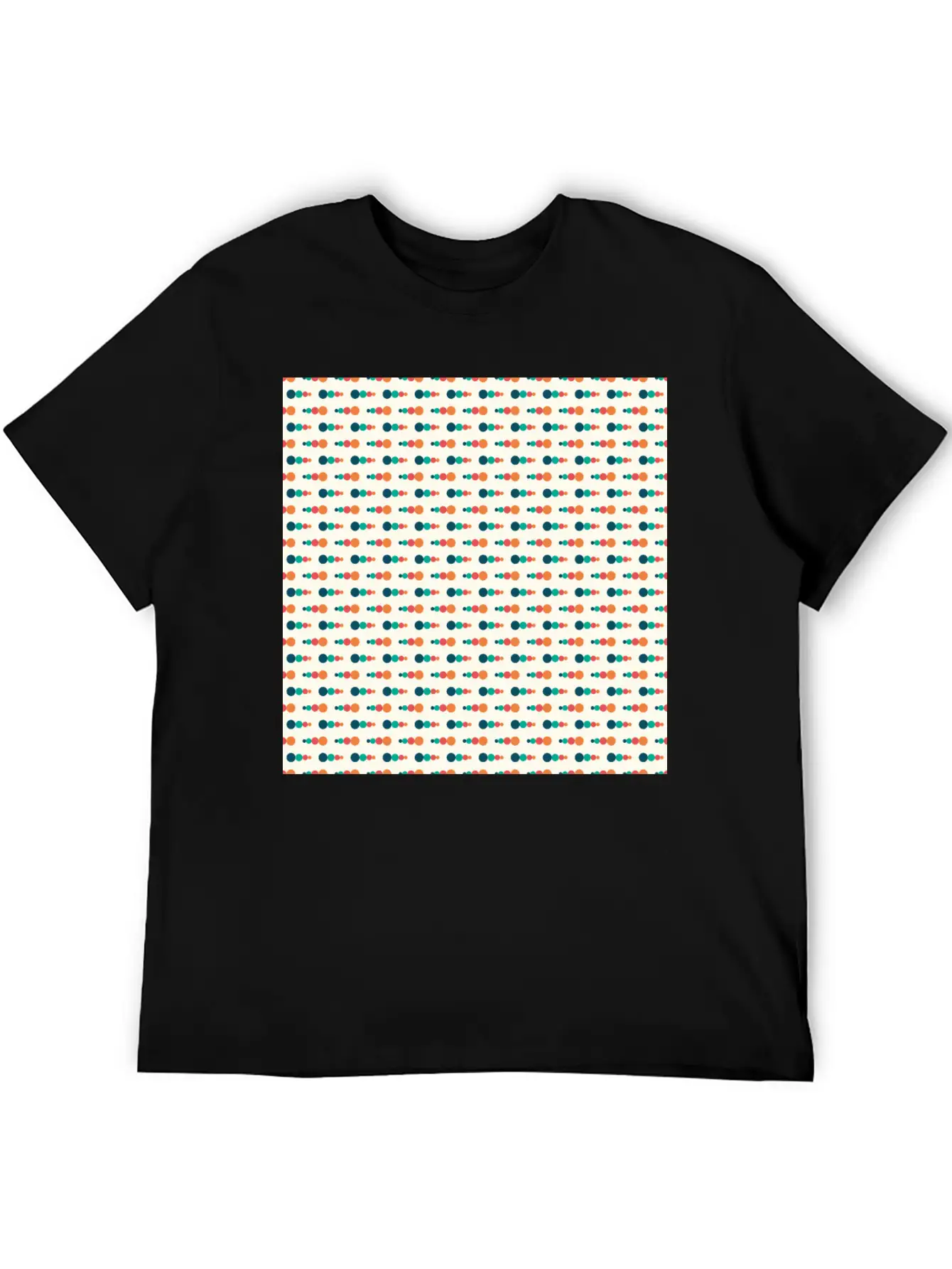 Retro Funky Style Modern Pattern Breathable Soft Cotton T-Shirt – Timeless Casual Look
