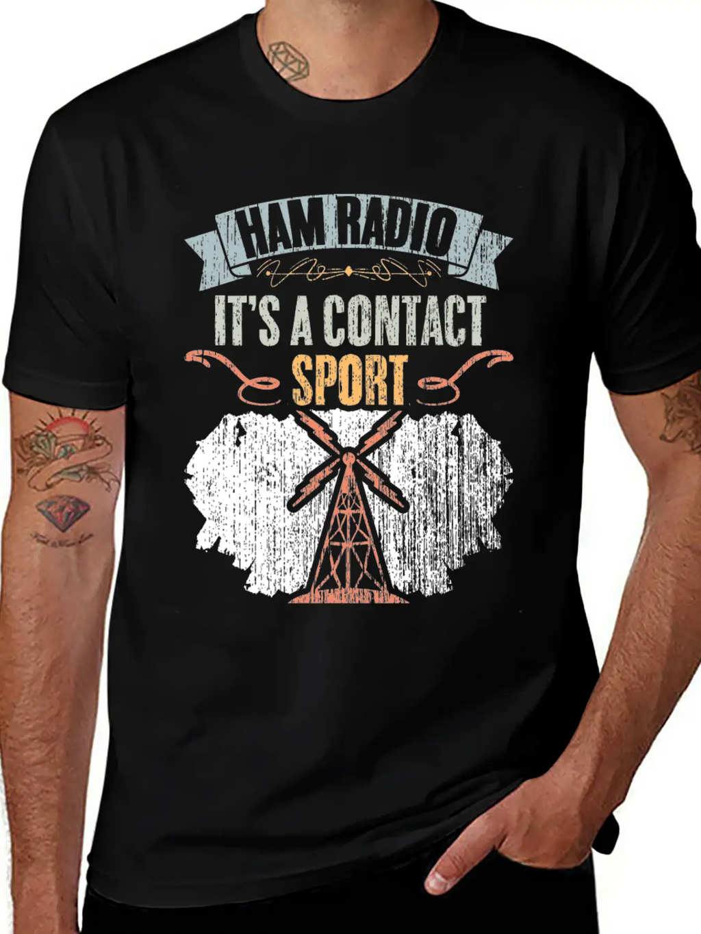 Retro Ham Radio It's A Contact Sport Amateur Radio Classic Cotton Tee – Unisex Comfort For Any Season