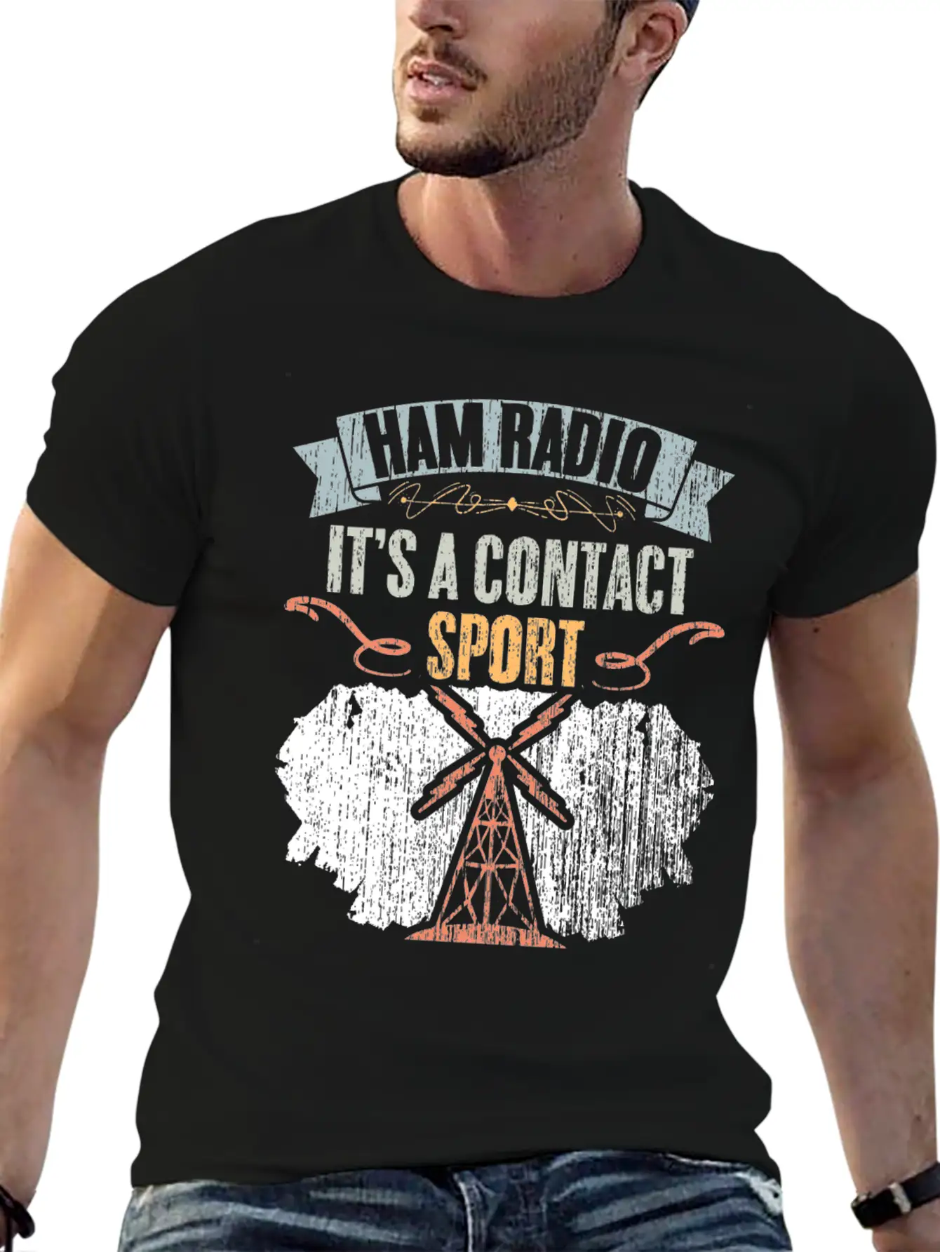 Retro Ham Radio It's A Contact Sport Amateur Radio Classic Cotton Tee – Unisex Comfort For Any Season