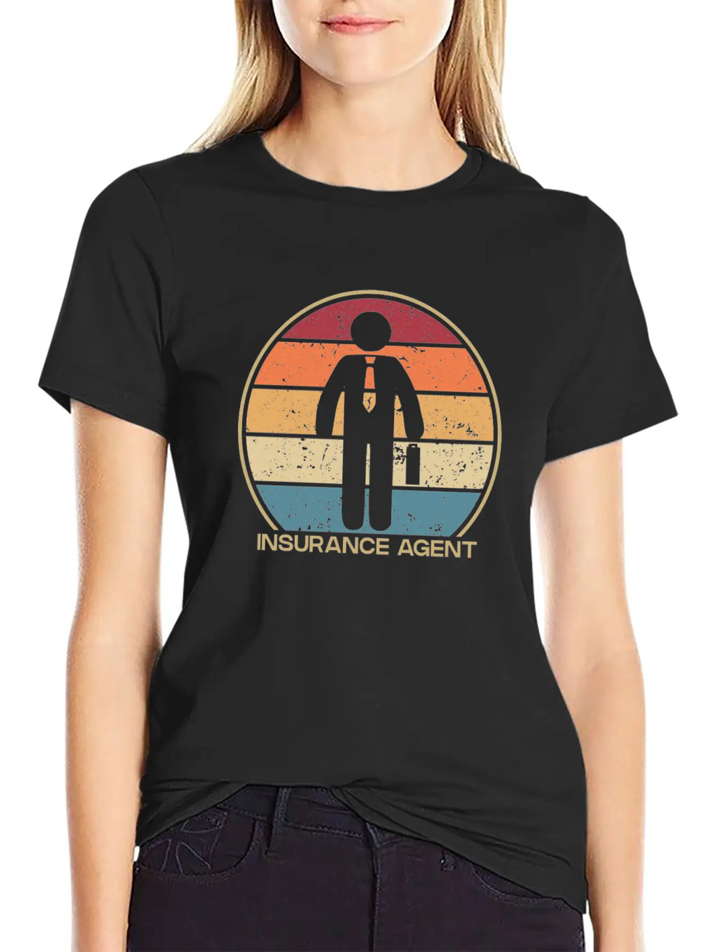 Retro Health Care Health Broker Life Insurance Stylish Everyday T-Shirt – Unisex Basic Cotton Tee