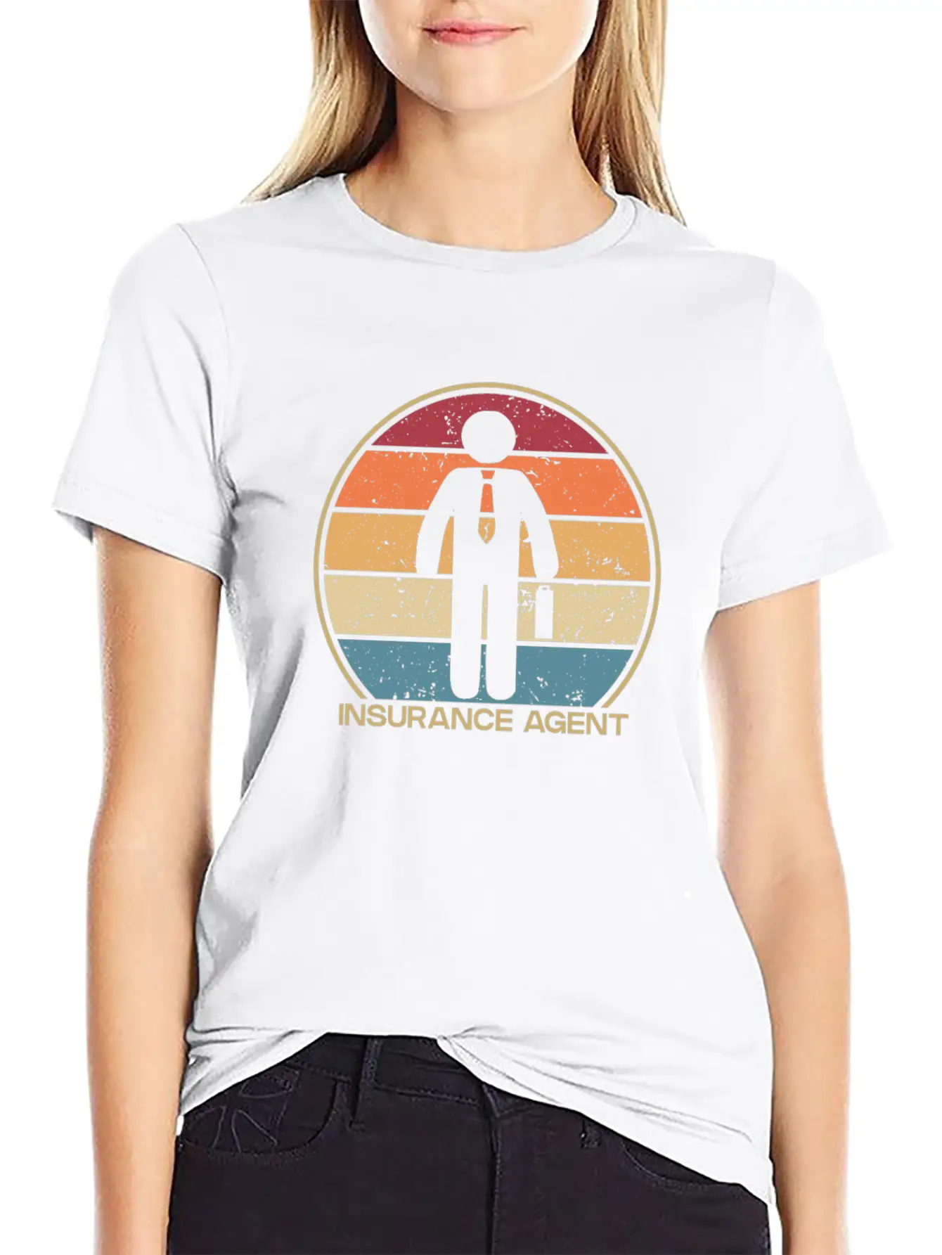 Retro Health Care Health Broker Life Insurance Stylish Everyday T-Shirt – Unisex Basic Cotton Tee