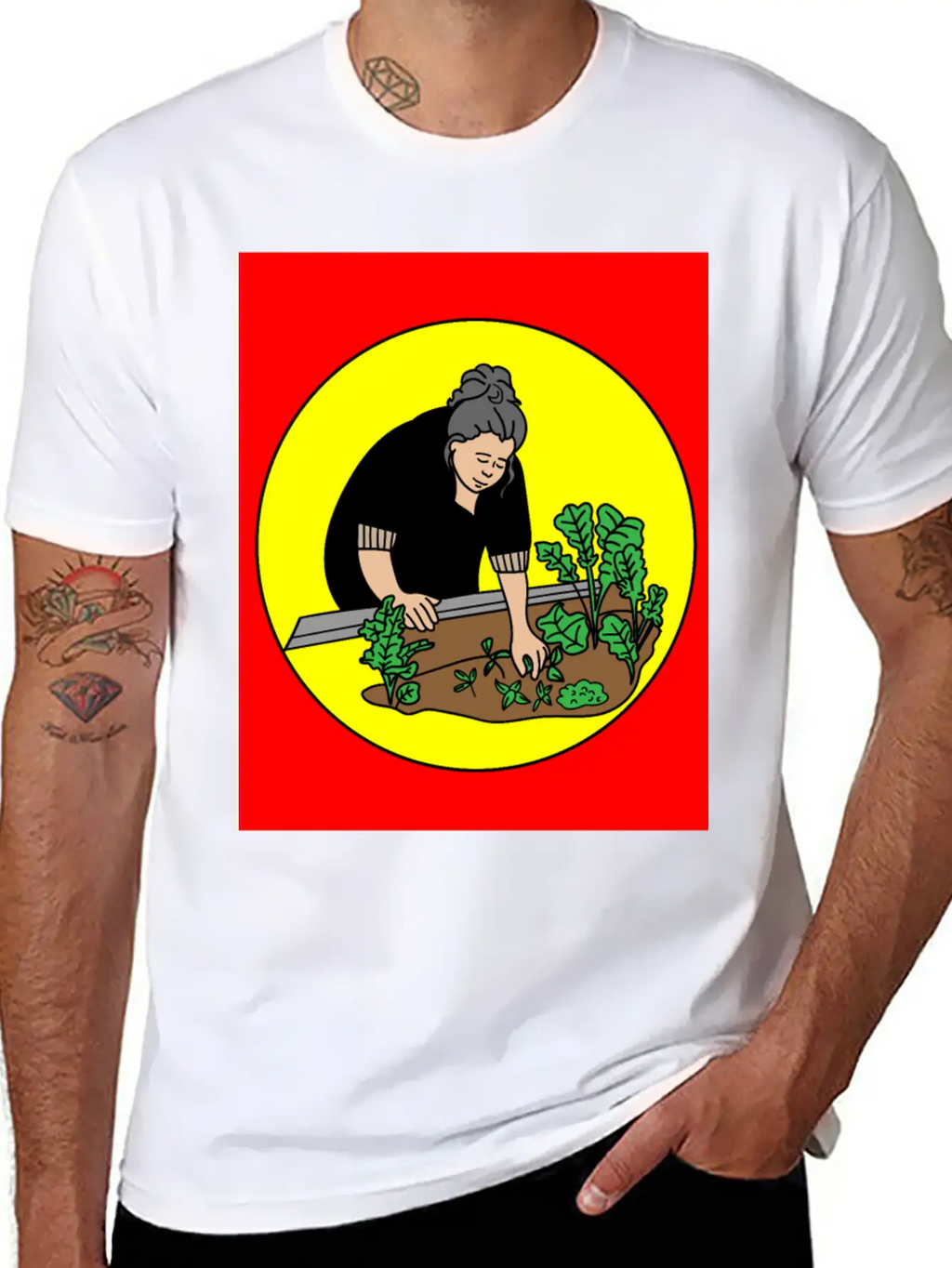 Retro Hobby Gardener Garden Gardener Relaxed Everyday Tee – Lightweight And Durable Cotton