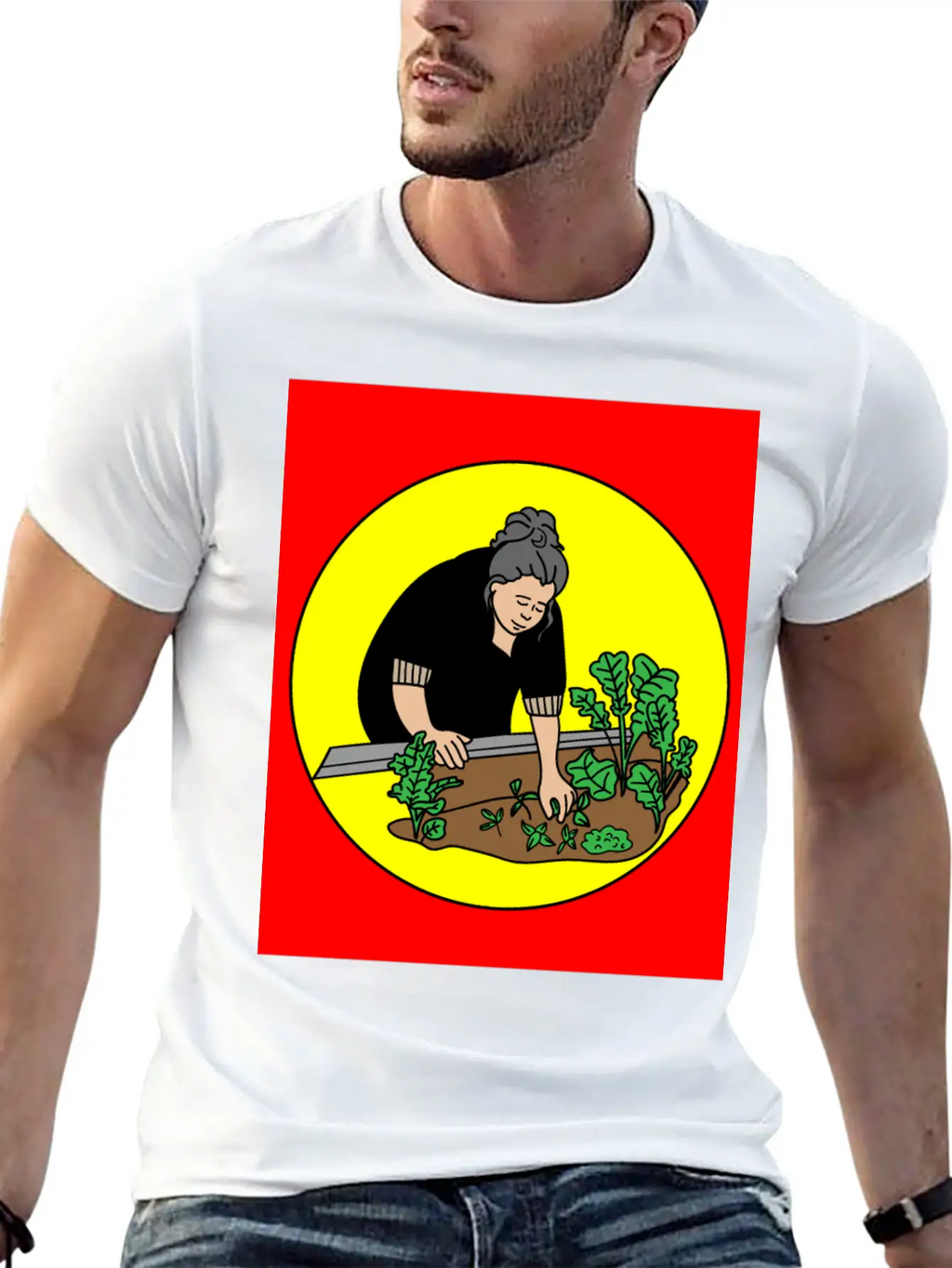 Retro Hobby Gardener Garden Gardener Relaxed Everyday Tee – Lightweight And Durable Cotton