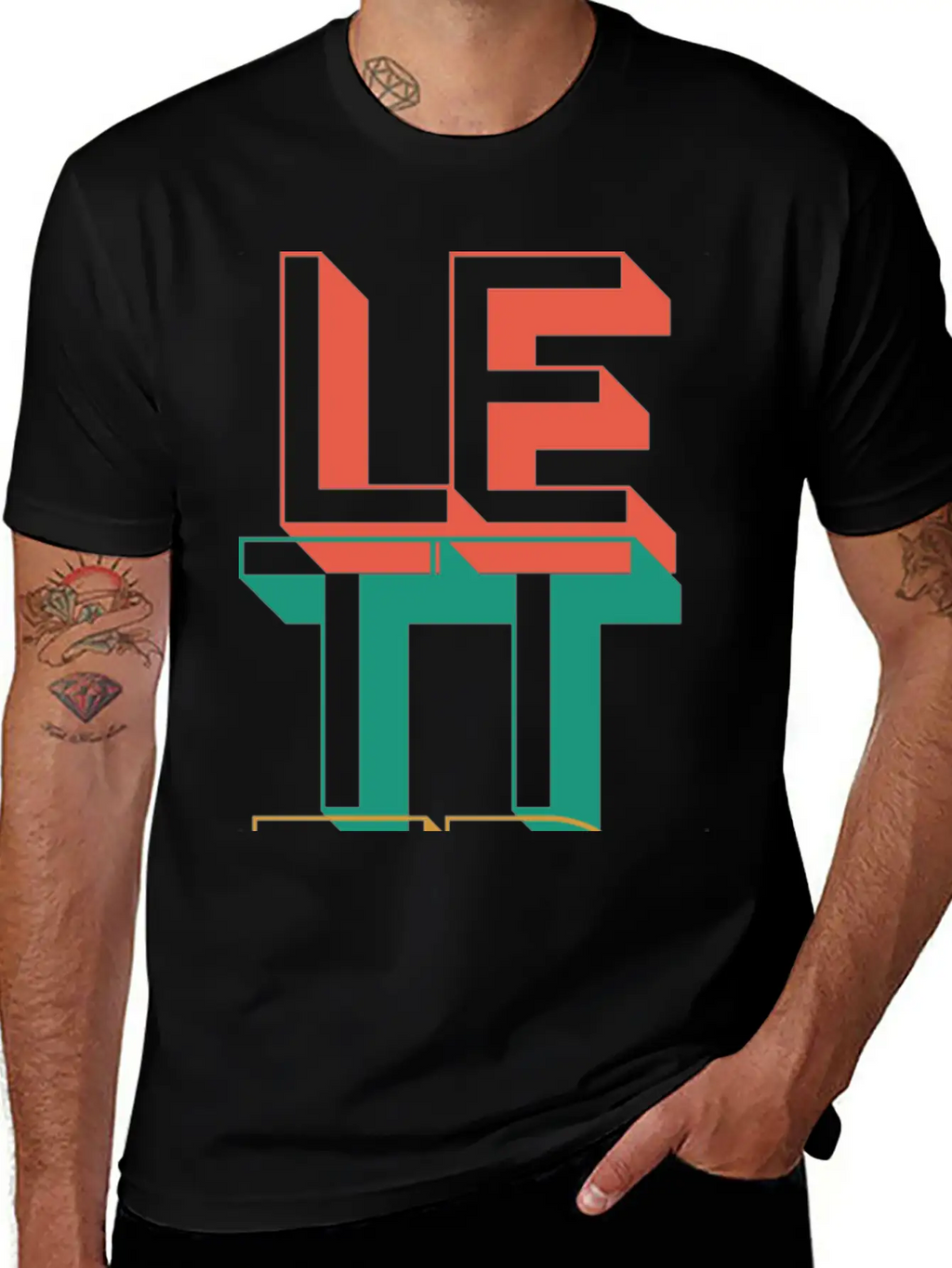 Retro Letter Breathable Soft Cotton T-Shirt – Timeless Casual Look