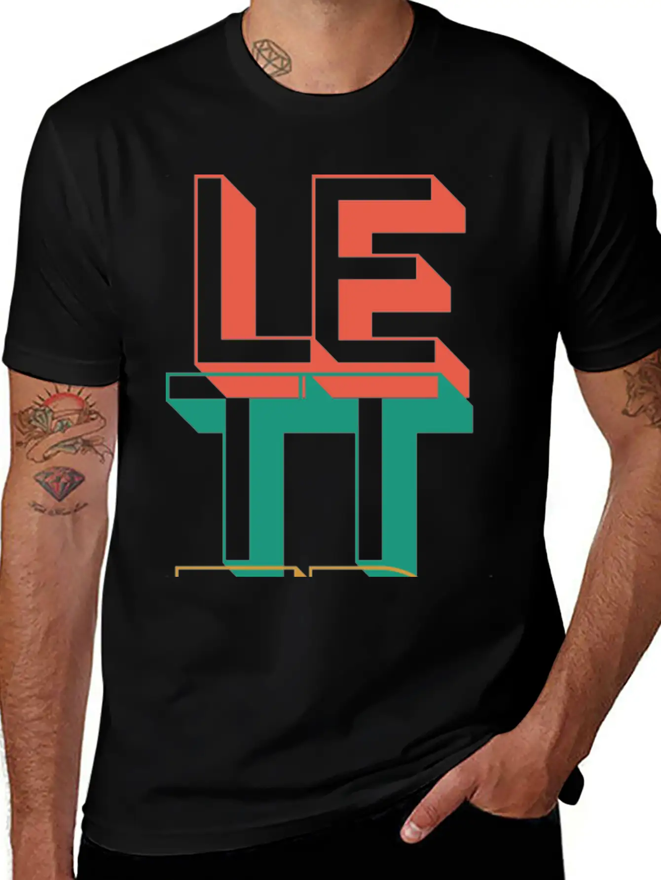 Retro Letter Breathable Soft Cotton T-Shirt – Timeless Casual Look