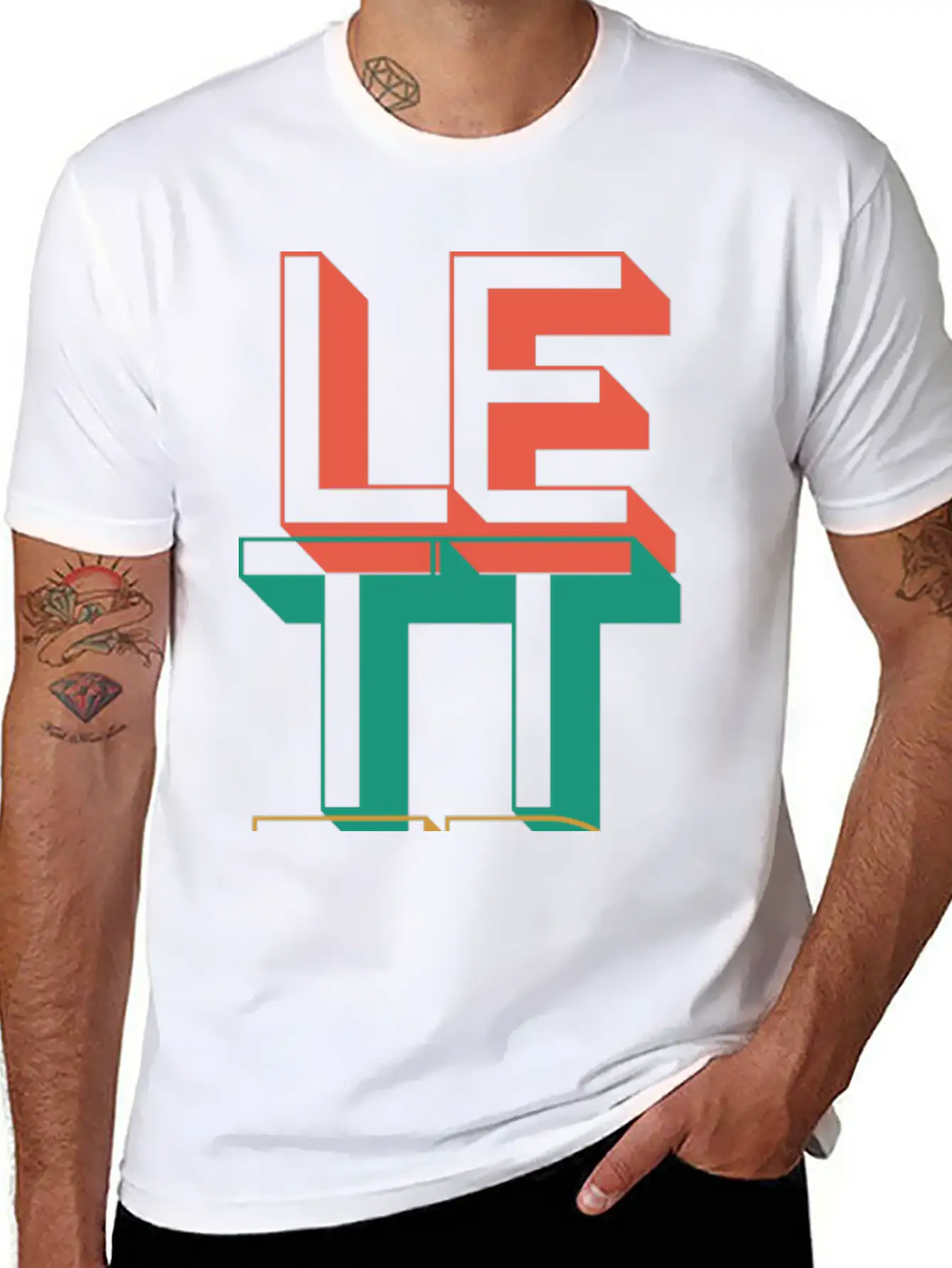 Retro Letter Breathable Soft Cotton T-Shirt – Timeless Casual Look