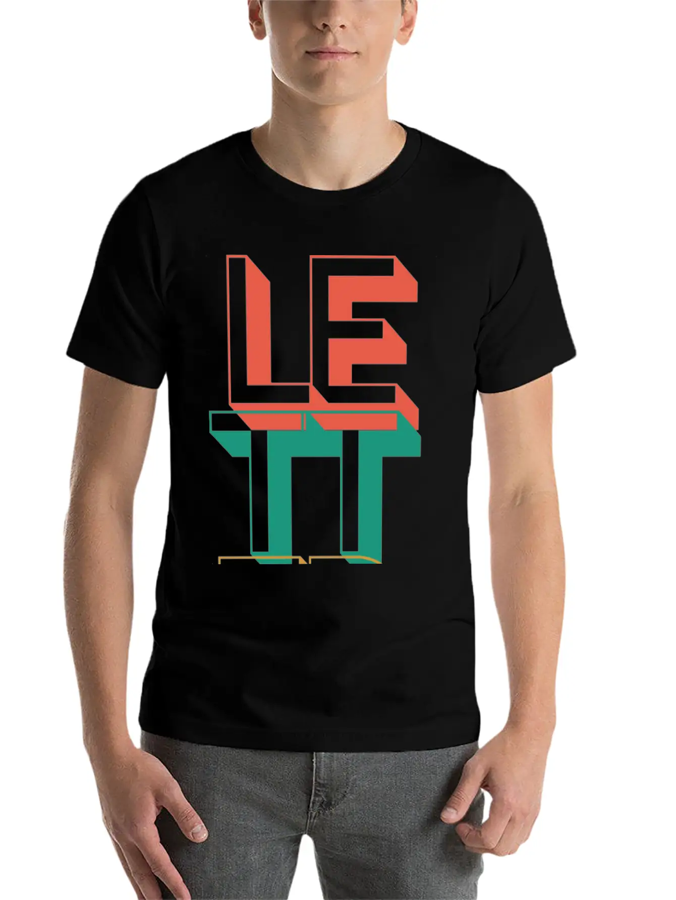 Retro Letter Breathable Soft Cotton T-Shirt – Timeless Casual Look