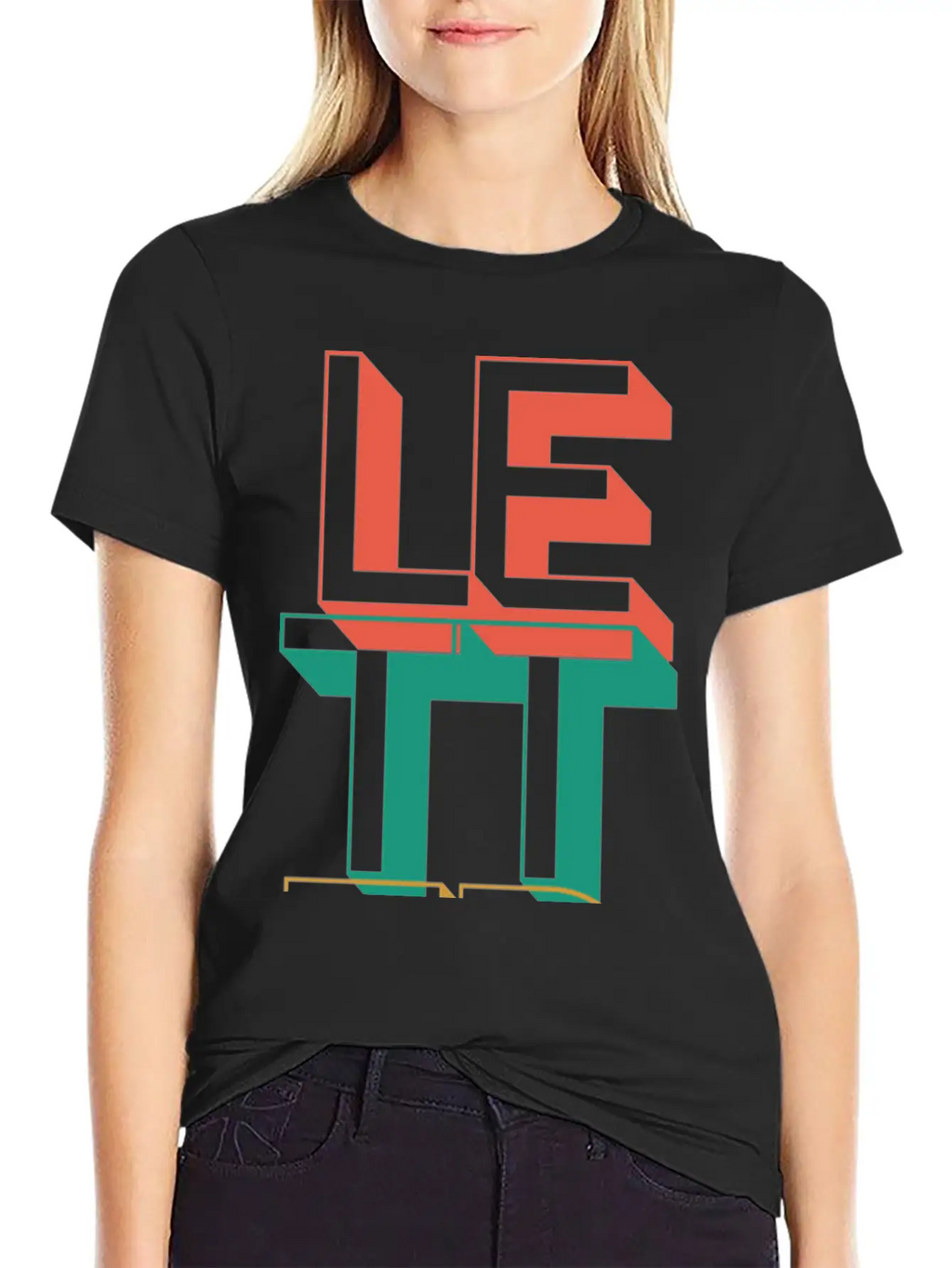 Retro Letter Breathable Soft Cotton T-Shirt – Timeless Casual Look