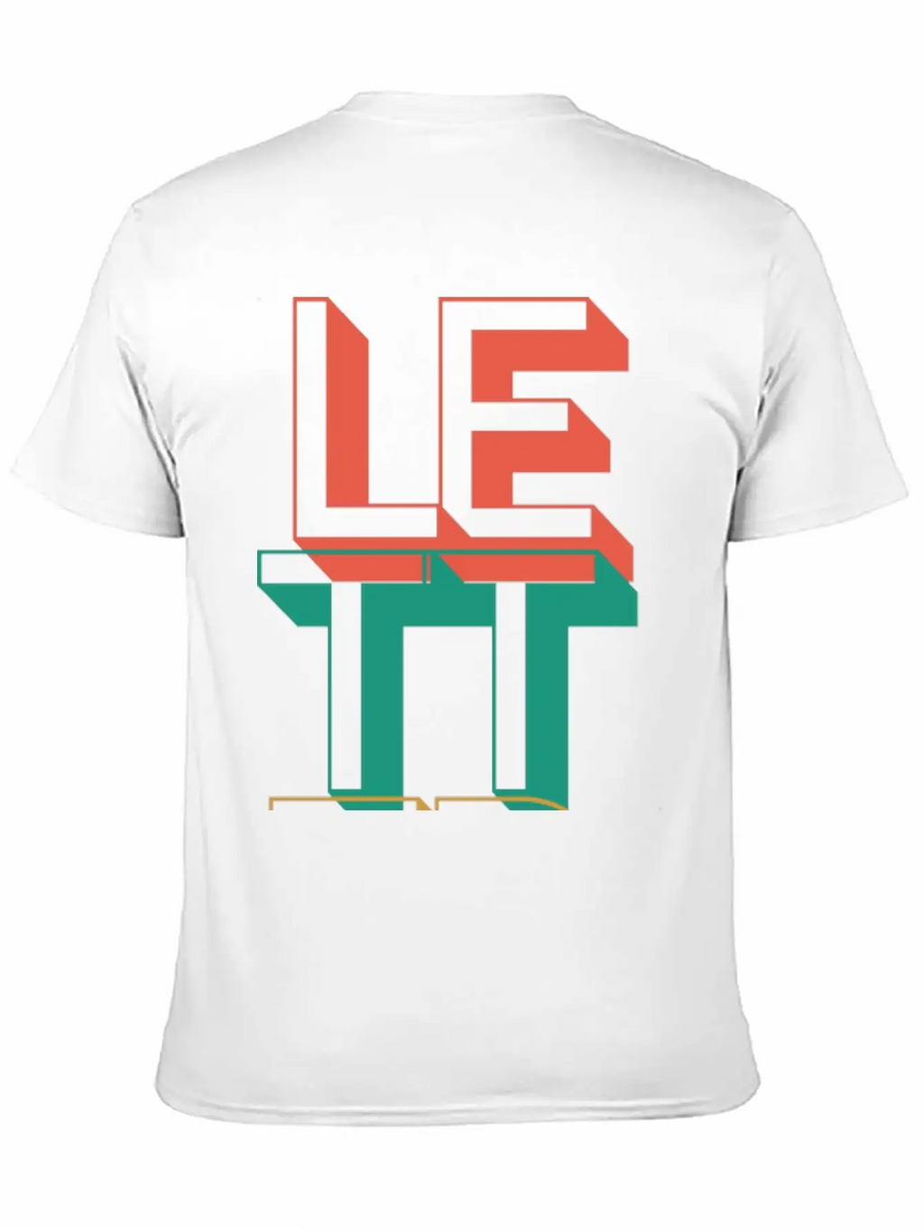 Retro Letter Breathable Soft Cotton T-Shirt – Timeless Casual Look