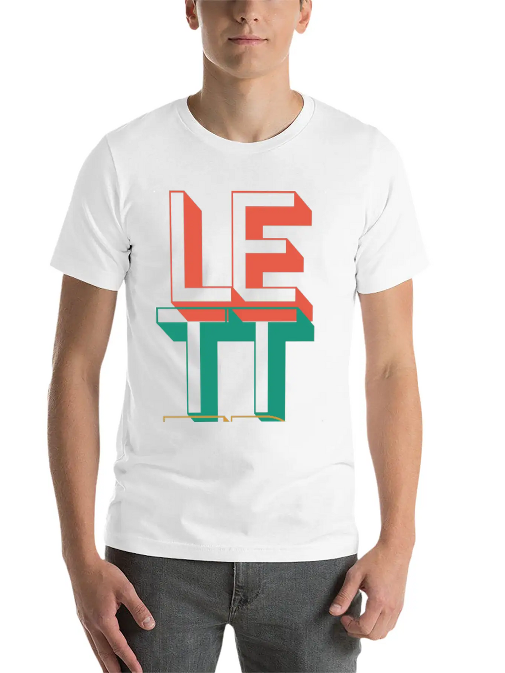 Retro Letter Breathable Soft Cotton T-Shirt – Timeless Casual Look