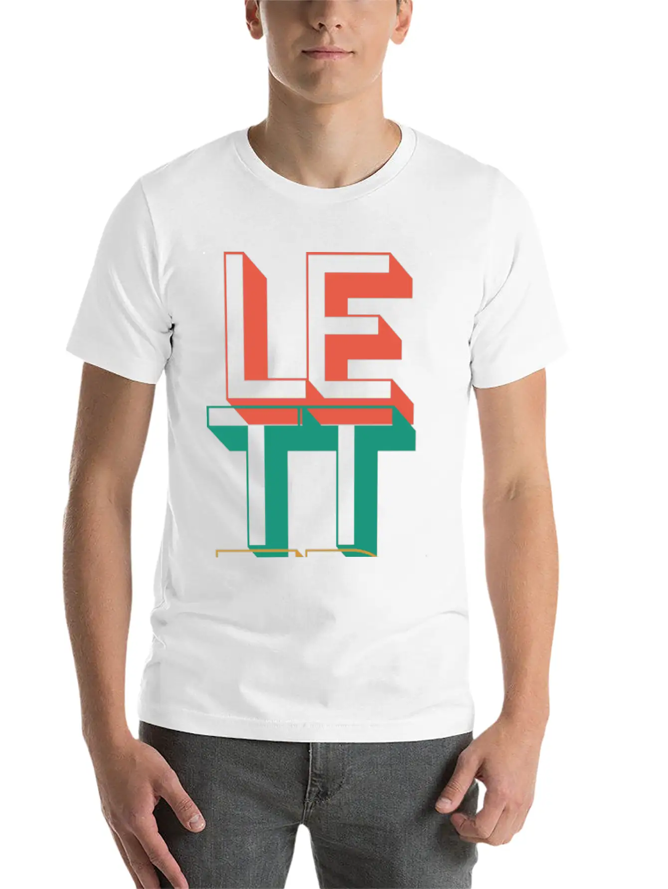 Retro Letter Breathable Soft Cotton T-Shirt – Timeless Casual Look