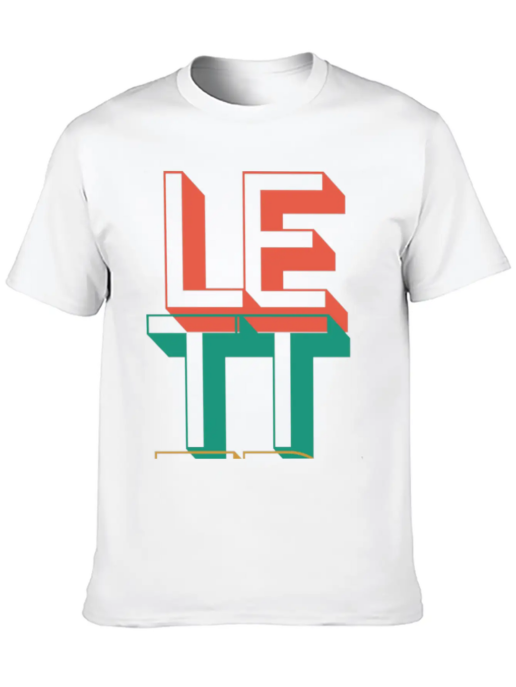 Retro Letter Breathable Soft Cotton T-Shirt – Timeless Casual Look