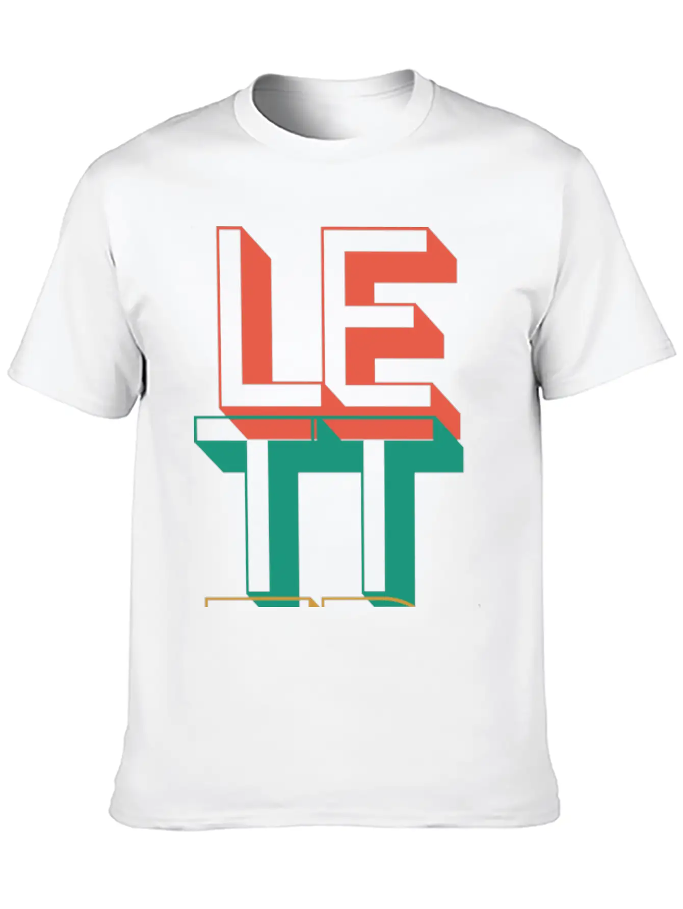 Retro Letter Breathable Soft Cotton T-Shirt – Timeless Casual Look